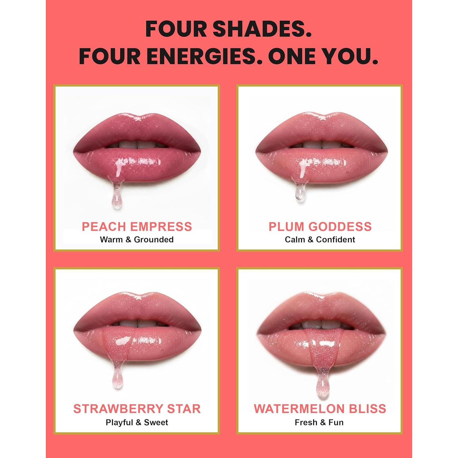 Aceite de Labios DivineDiva - Brillo Hidratante Vegano 40g