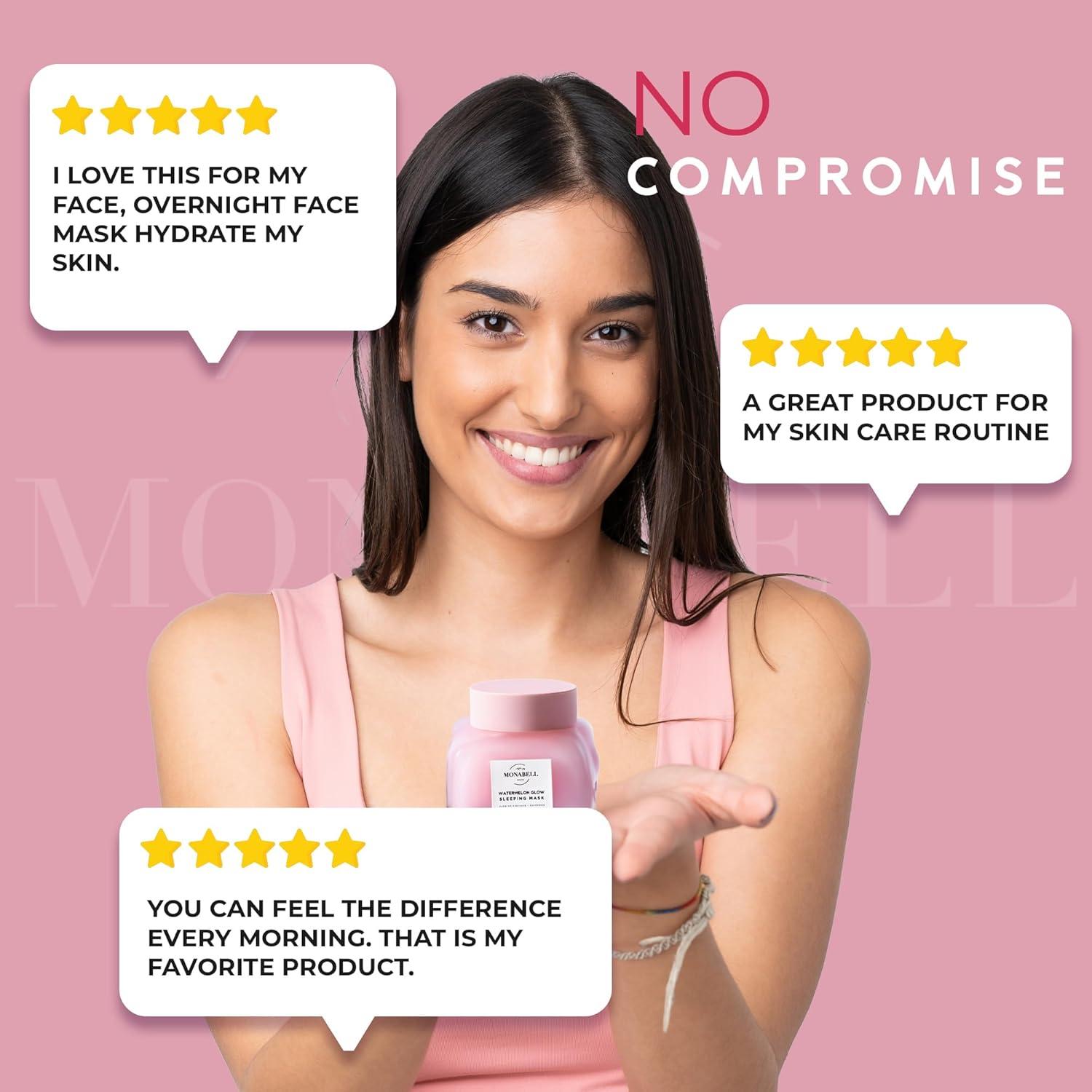 Mascarilla Facial Nocturna Glow Monabell 46.2 g Hidratante