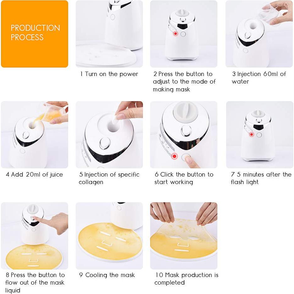 Máquina de Máscaras Faciales DeMoce DIY con 32 Cápsulas