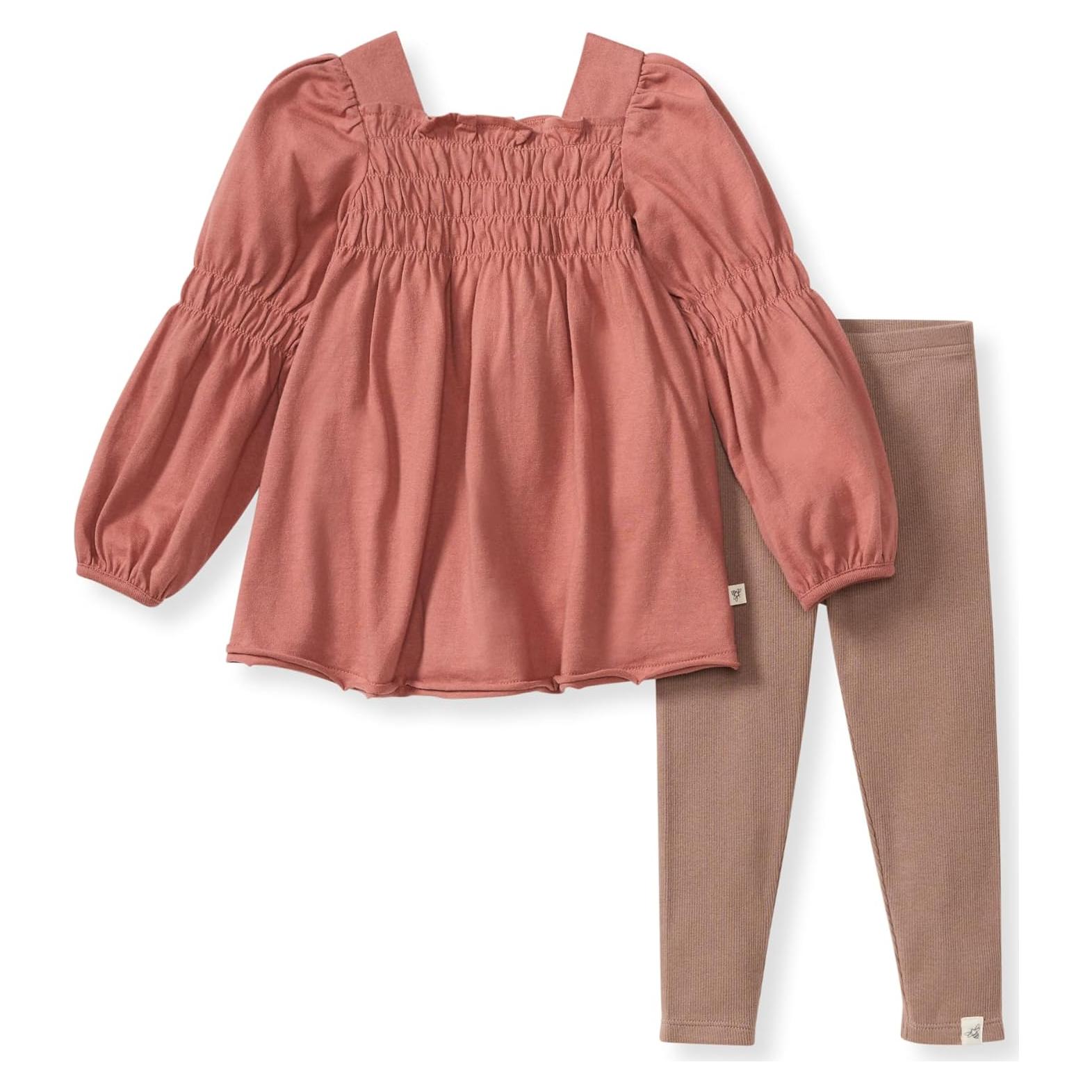 Conjunto Top y Pantalón Manga Larga Niñas Burt's Bees 2T Algodón Orgánico