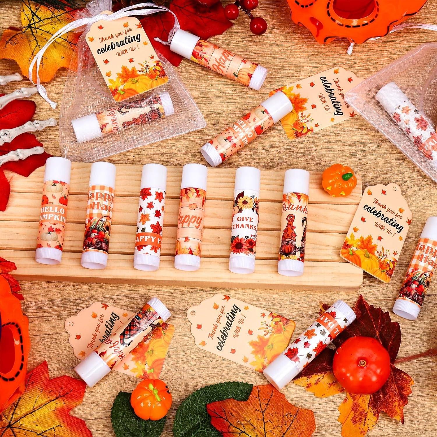 Conjunto de 50 Bálsamos Labiales de Otoño QAUYETM 6 Sabores