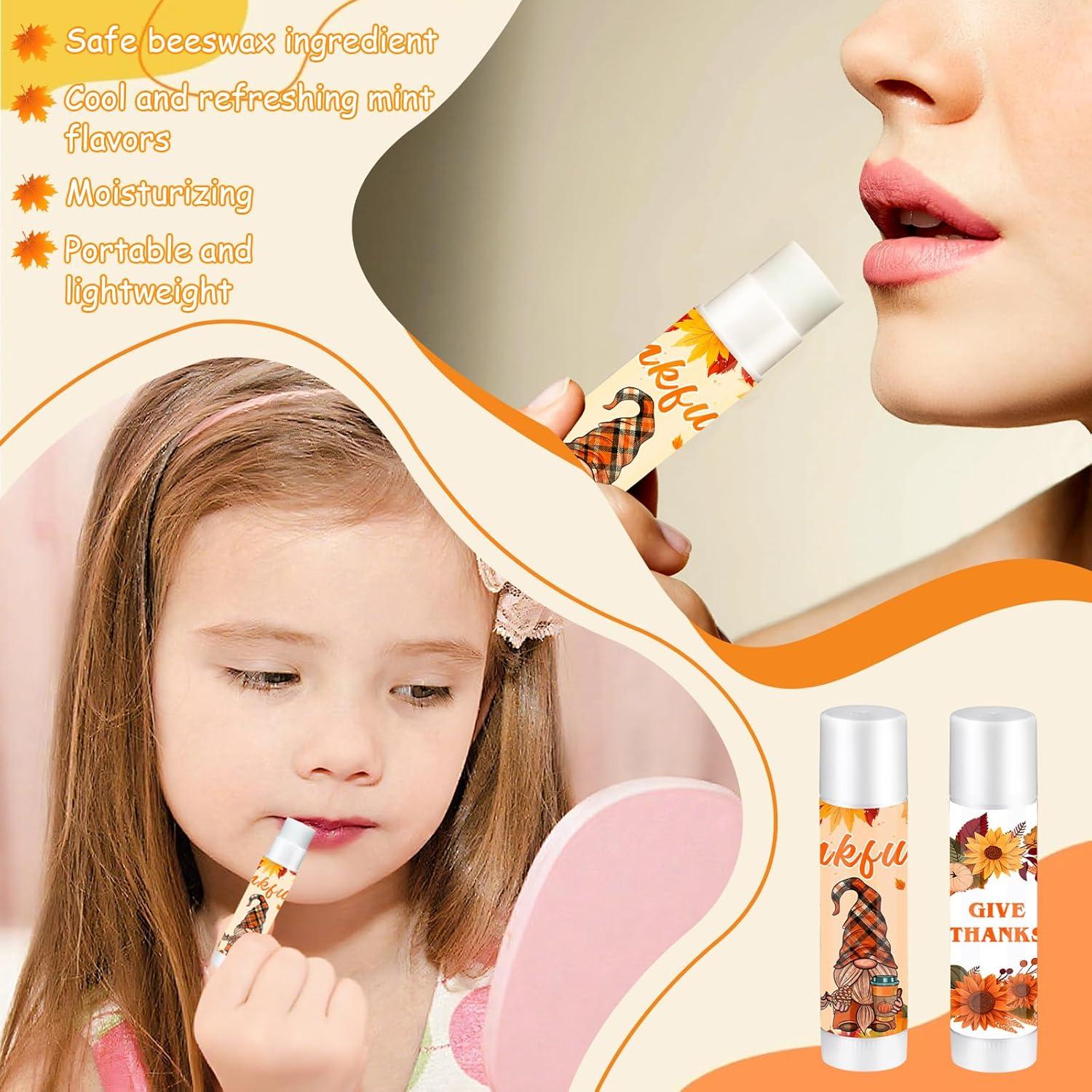 Conjunto de 50 Bálsamos Labiales de Otoño QAUYETM 6 Sabores