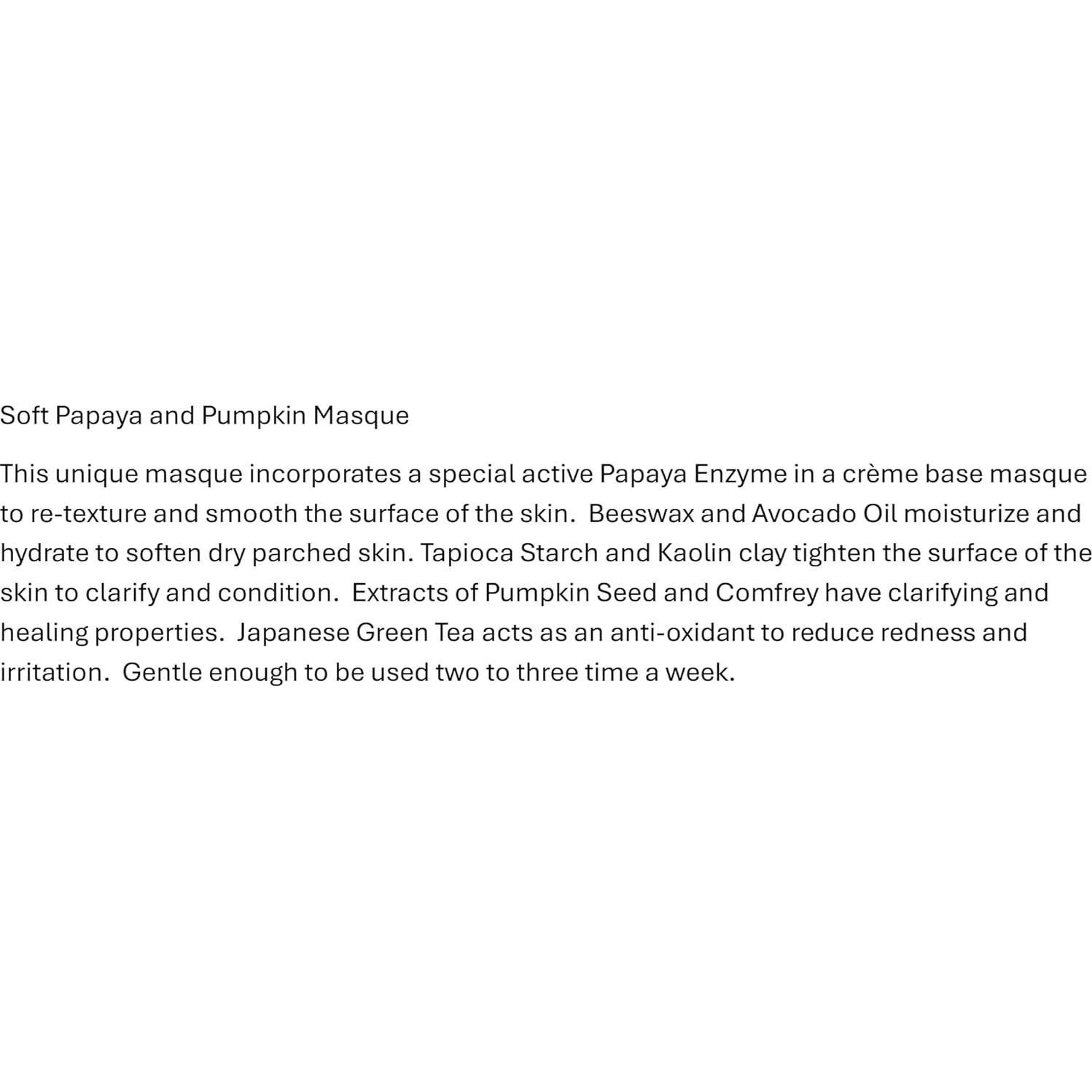 Mascarilla Suave KarmaCeuticles de Papaya y Calabaza 60 g