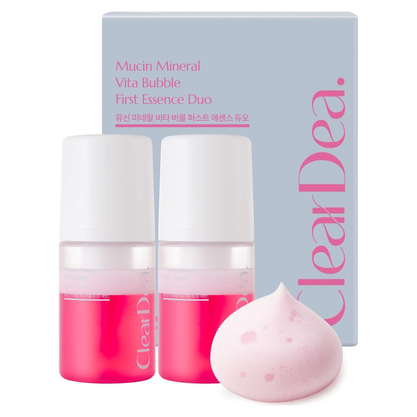 Dúo Esencia Mucin Mineral Vita Bubble 60 ml x 2 - Hidratante 2 en 1