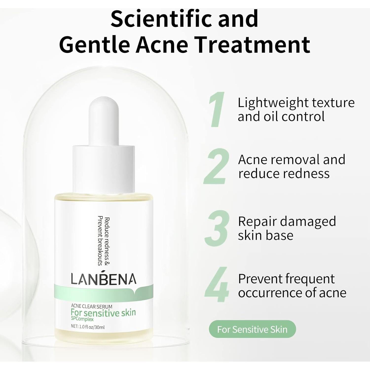 Suero Facial LANBENA 30ml 10% Ácido Salicílico Acné