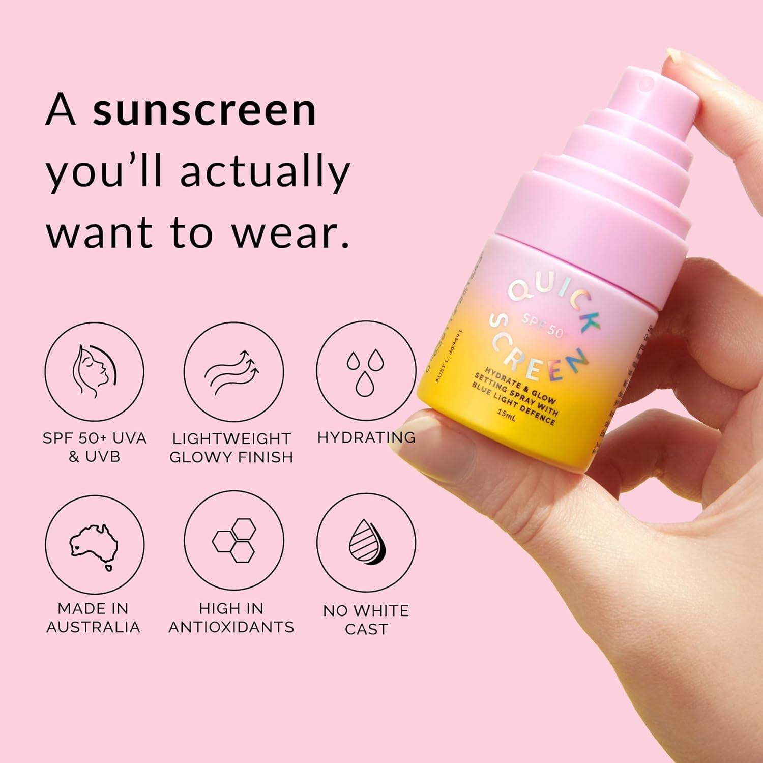 Protector Solar 3-en-1 The Quick Flick SPF 50+ 15ml