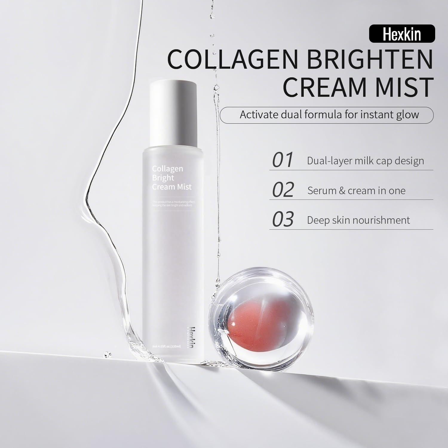Sérum Facial en Spray Hexkin 120 ml Hidratante y Brillante