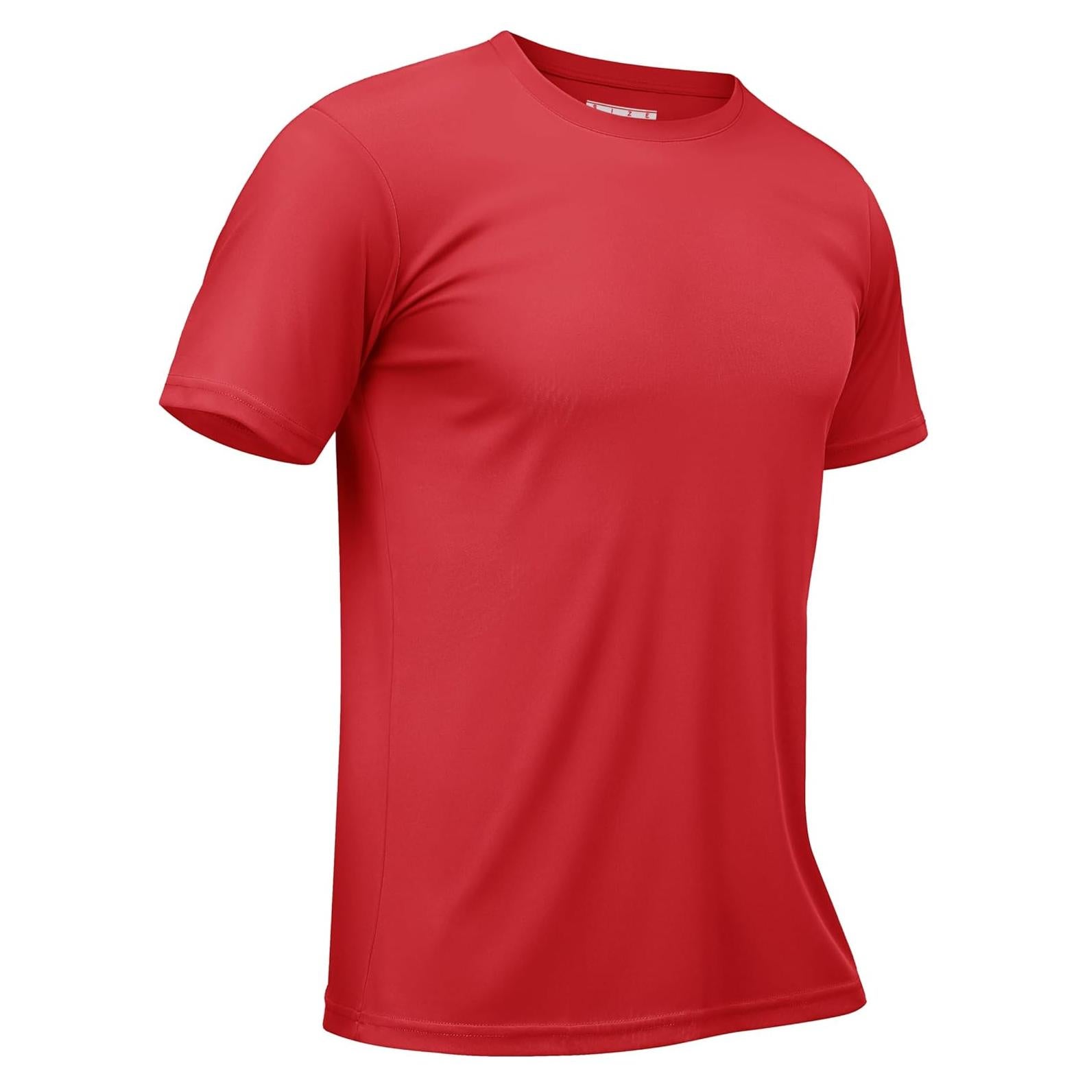 Camiseta de Manga Corta TACVASEN para Hombres UPF50+ Secado Rápido