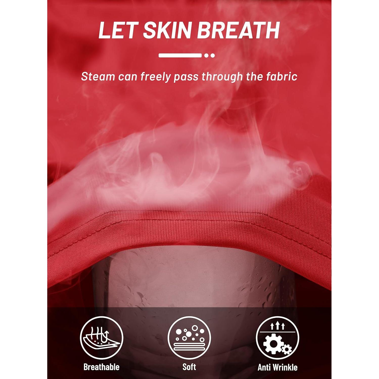 Camiseta de Manga Corta TACVASEN para Hombres UPF50+ Secado Rápido