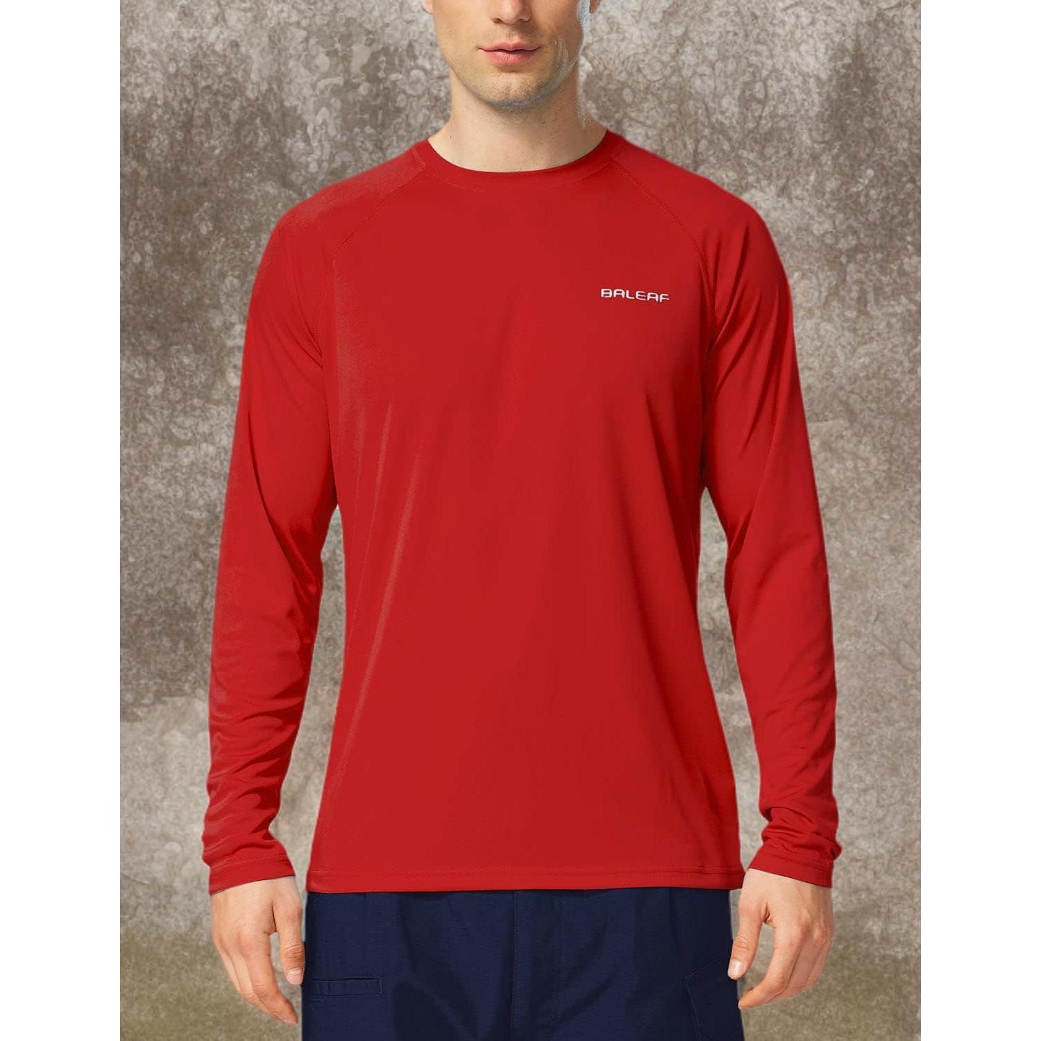 Camiseta de Protección Solar Baleaf para Hombre UPF 50+ Manga Larga
