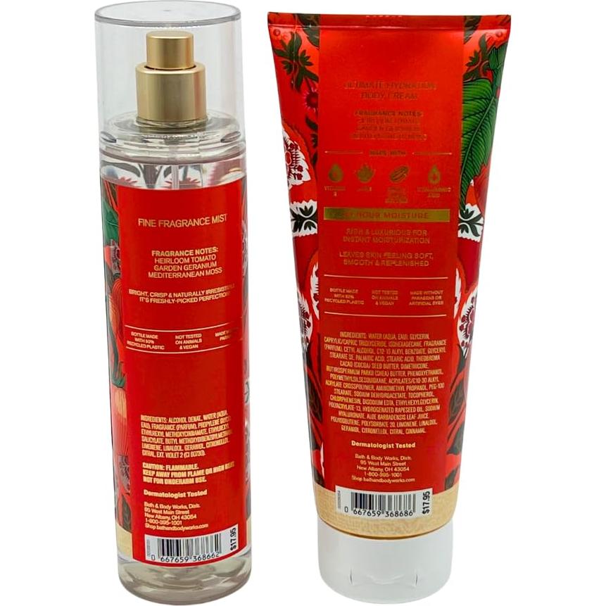 Set de Regalo Bath & Body Works Fuera de la Vid - Mist y Crema 2 Piezas