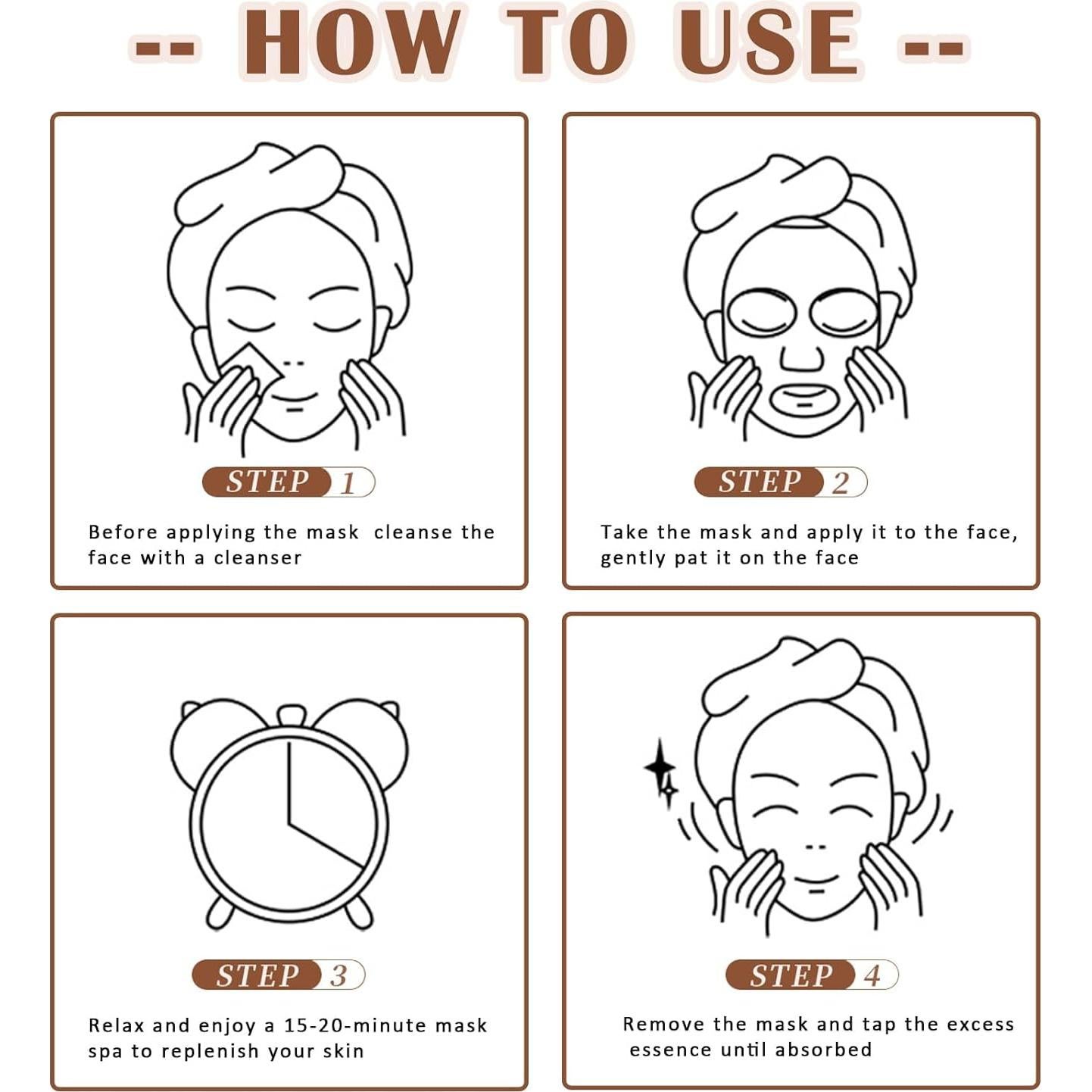 Set de 10 Máscaras Faciales Hidratantes YiJiaBa para Niños