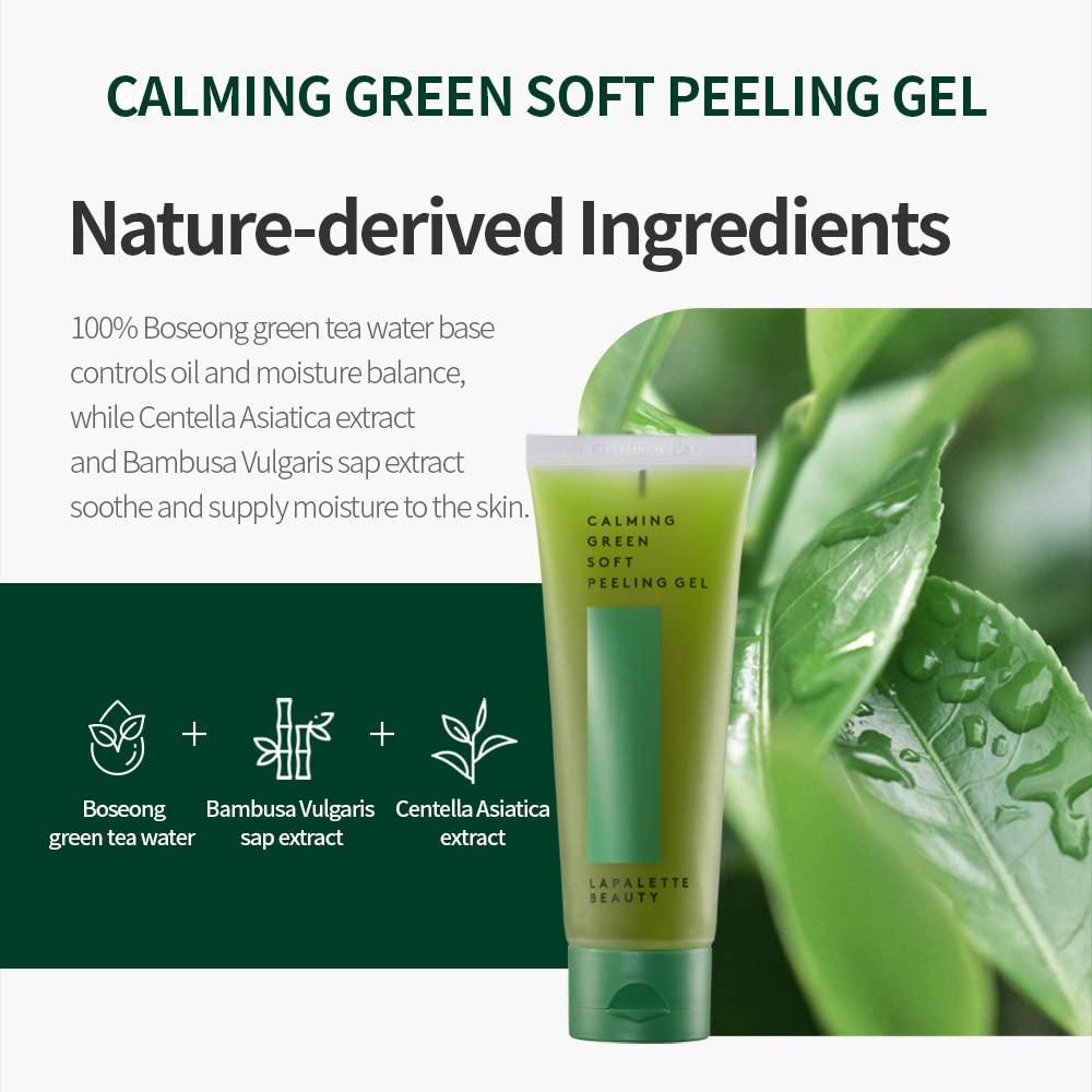 LAPALETTE Gel Exfoliante Suave 100 ml | Té Verde y Centella