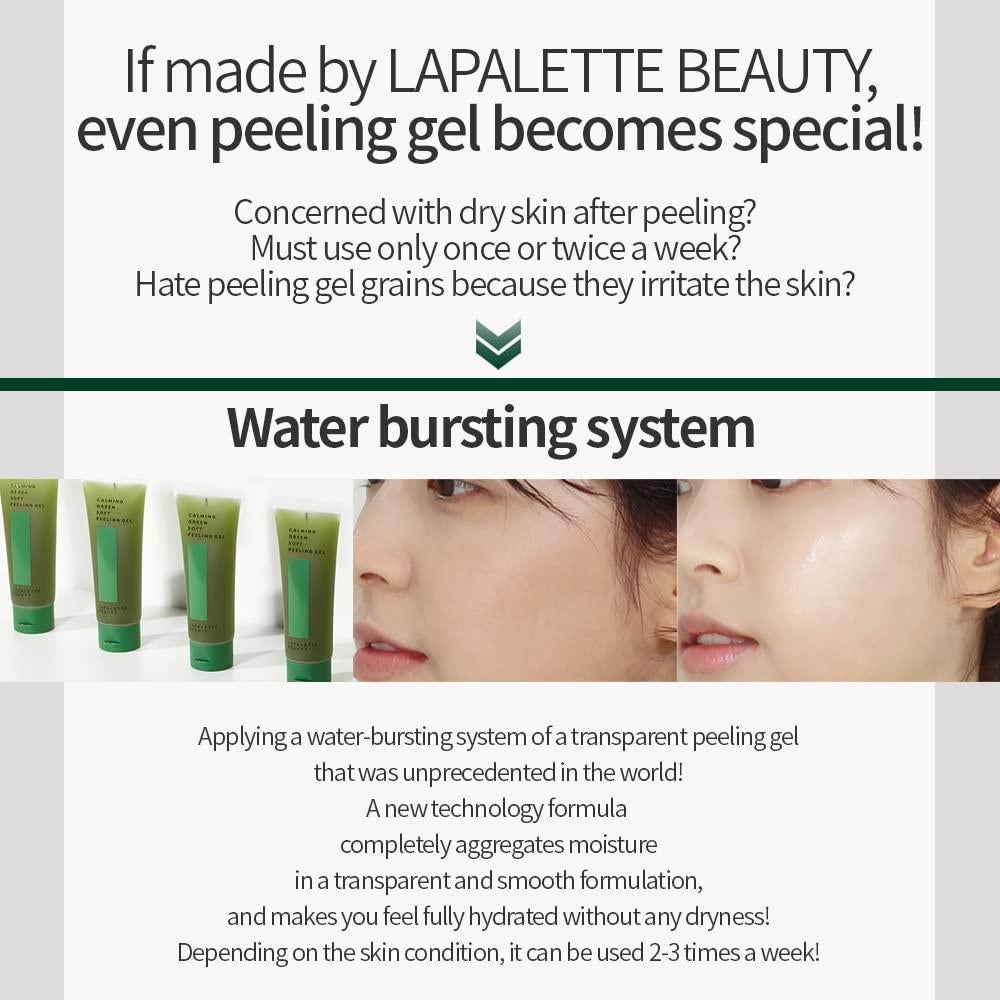 LAPALETTE Gel Exfoliante Suave 100 ml | Té Verde y Centella