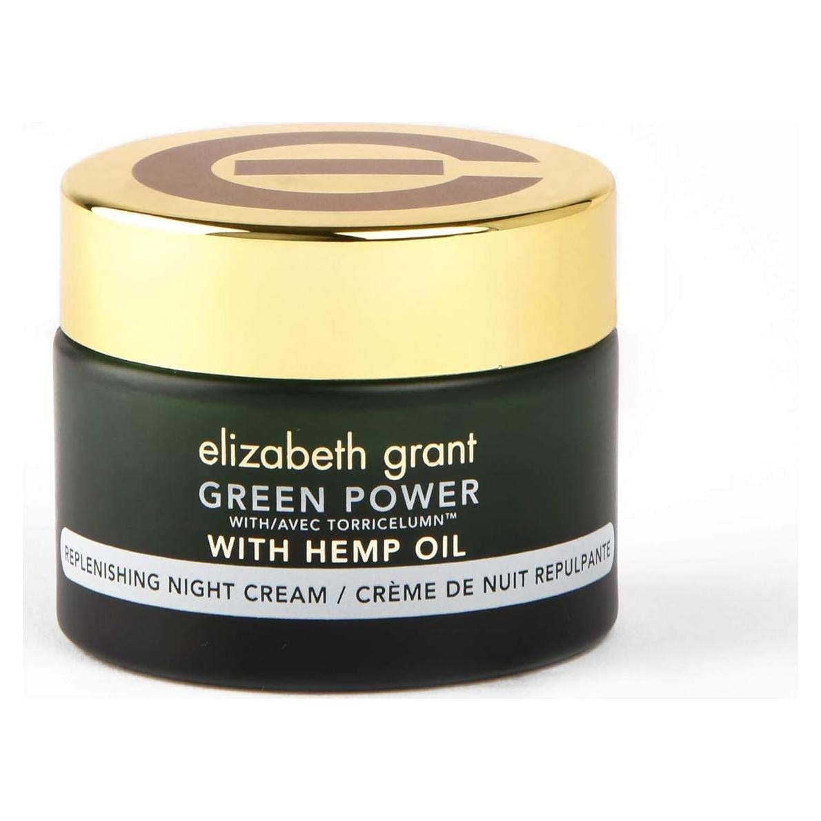 Crema de Noche Reponedora Elizabeth Grant 48g con Aceite de Cáñamo