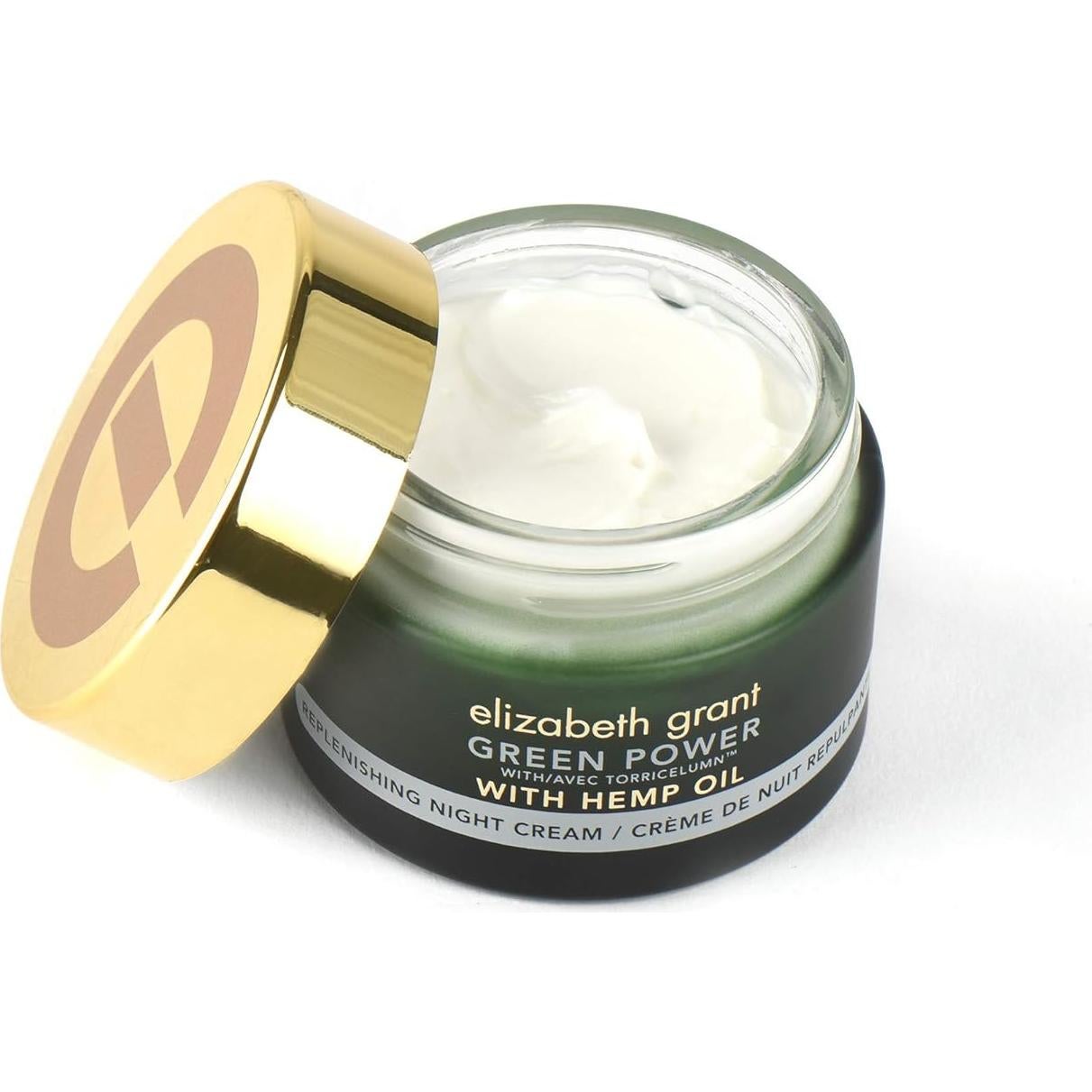 Crema de Noche Reponedora Elizabeth Grant 48g con Aceite de Cáñamo