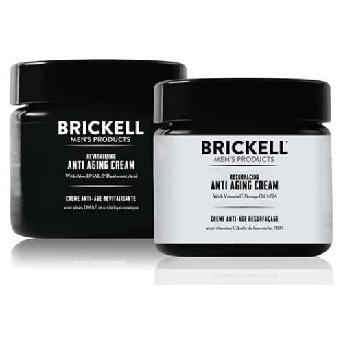 Rutina de Crema Anti Envejecimiento Brickell para Hombres - Set Regalo