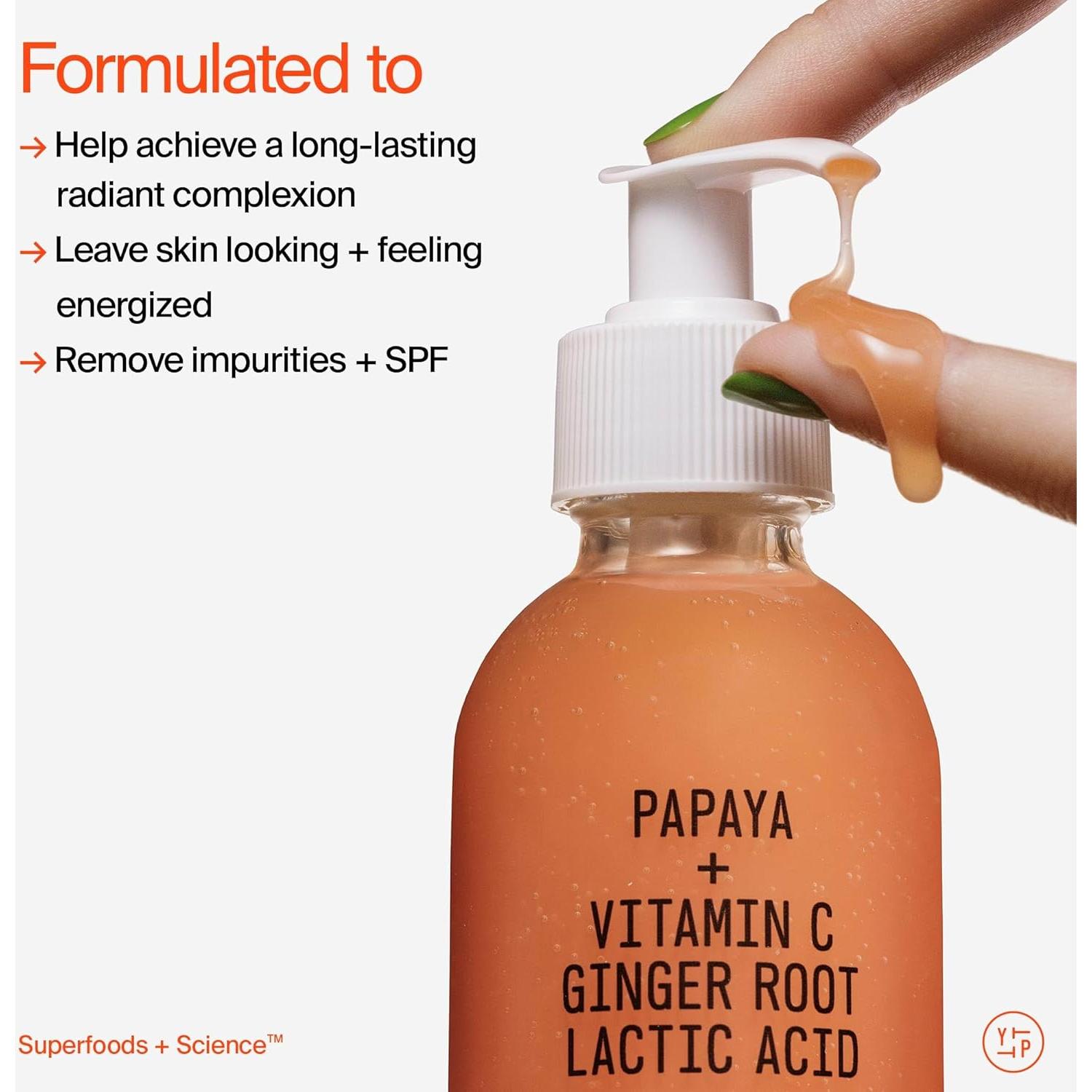 Kit de Cuidado Facial Youth To The People - Limpiador Exfoliante Suave 142g + Hidratante 56g + Suero 28g