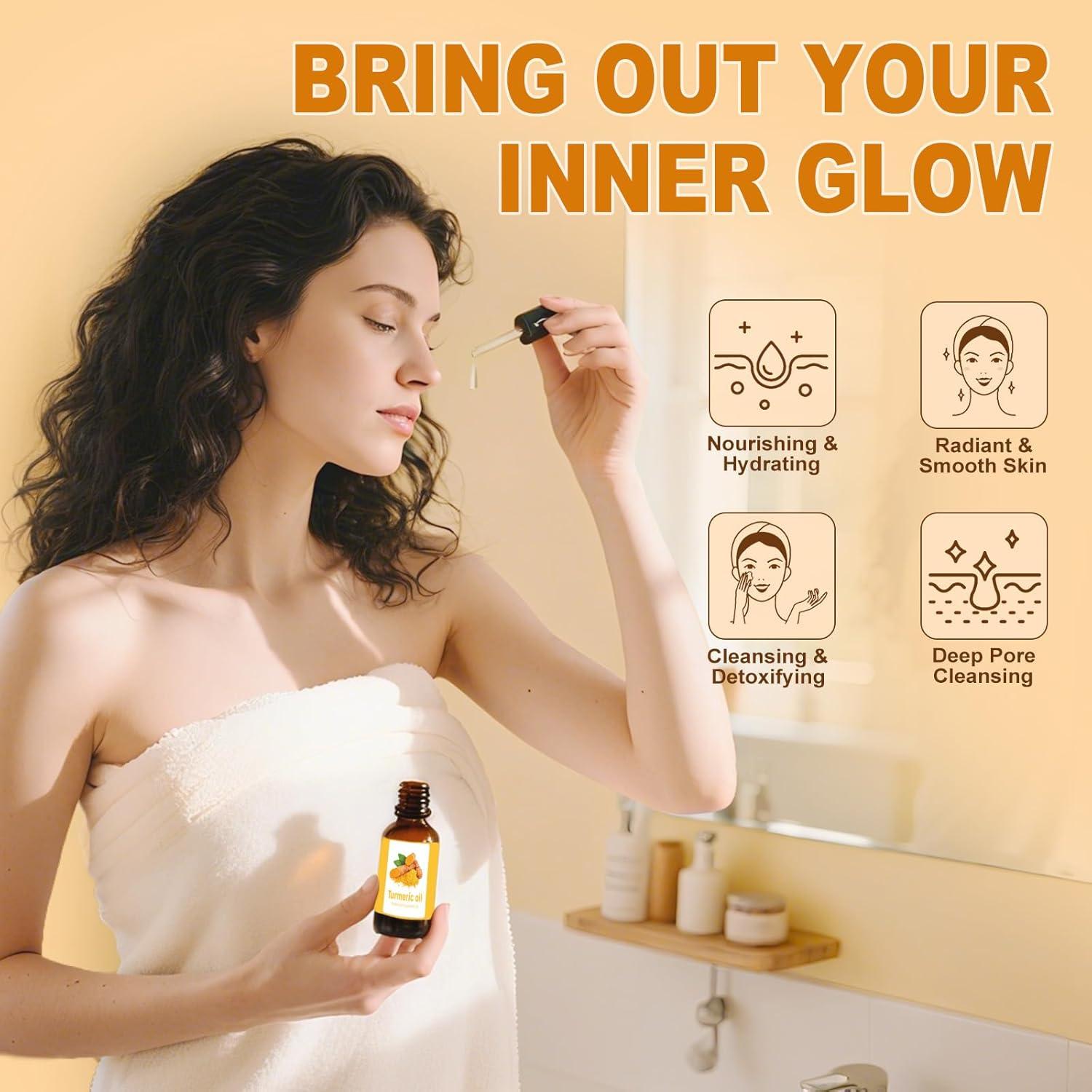 Juego de Cuidado de Piel de Cúrcuma Amdele - 4 Piezas