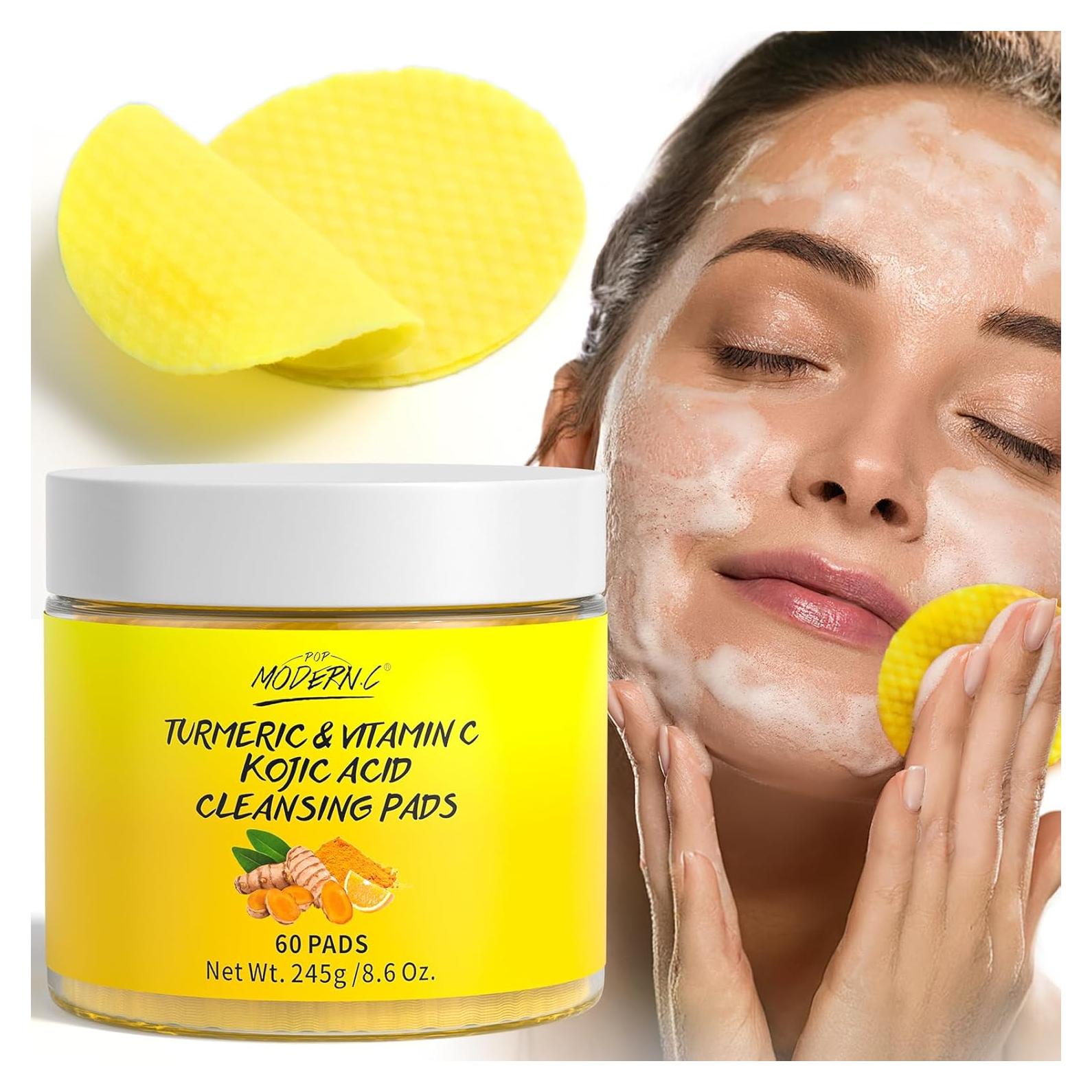 Discos Limpiadores Exfoliantes Kóji y Cúrcuma 60 Pcs