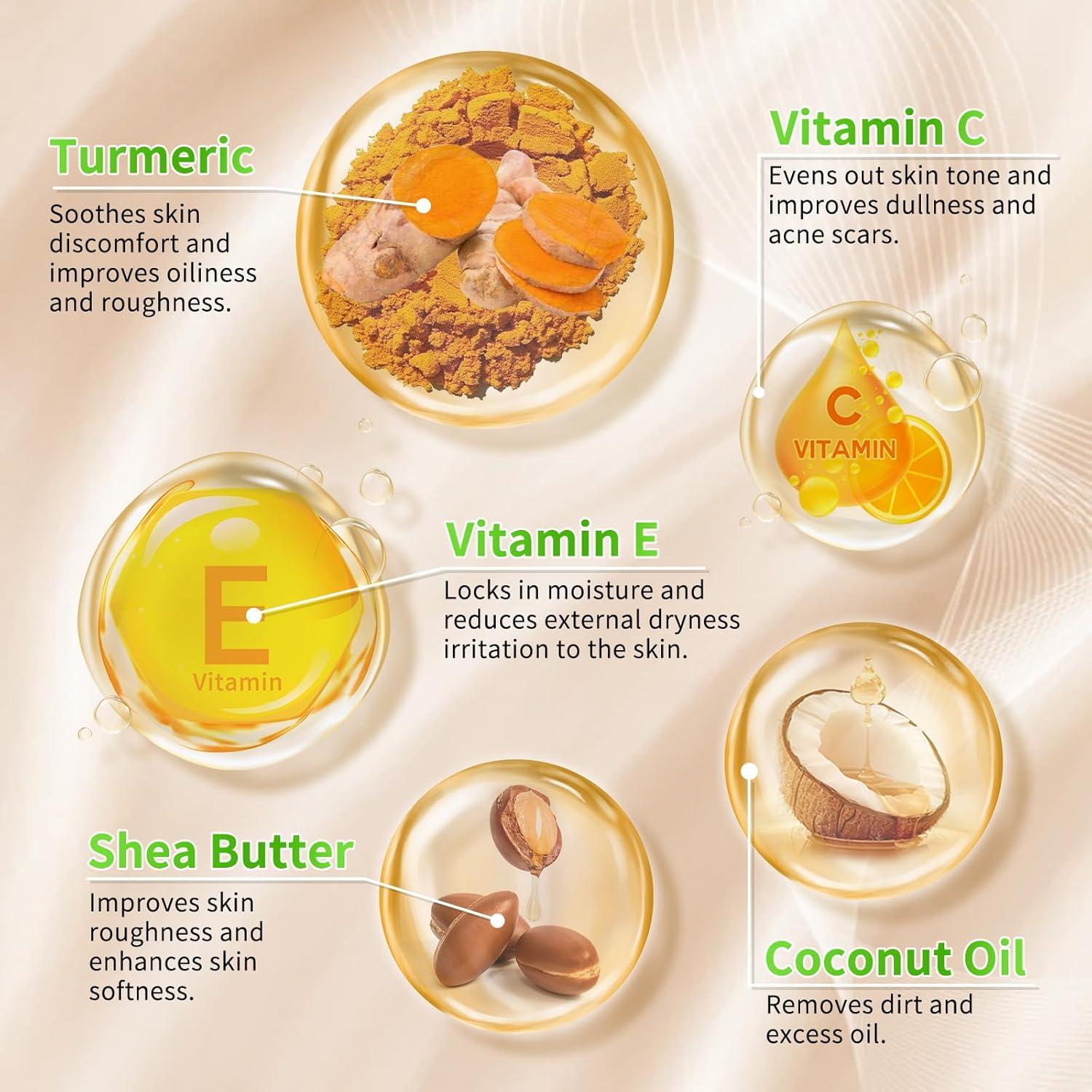 Juego de Cuidado de Piel de Cúrcuma KIUORET - 11 Piezas