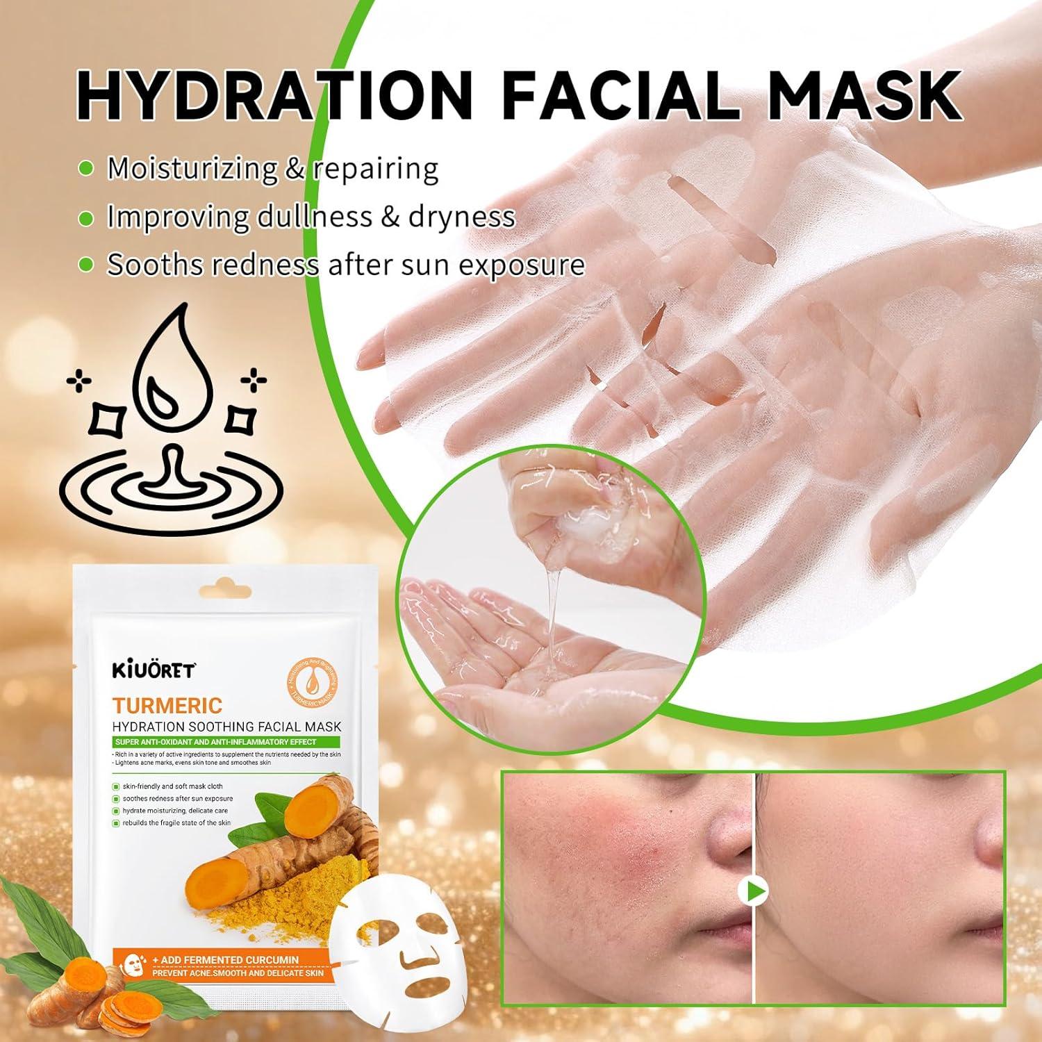 Juego de Cuidado de Piel de Cúrcuma KIUORET - 11 Piezas