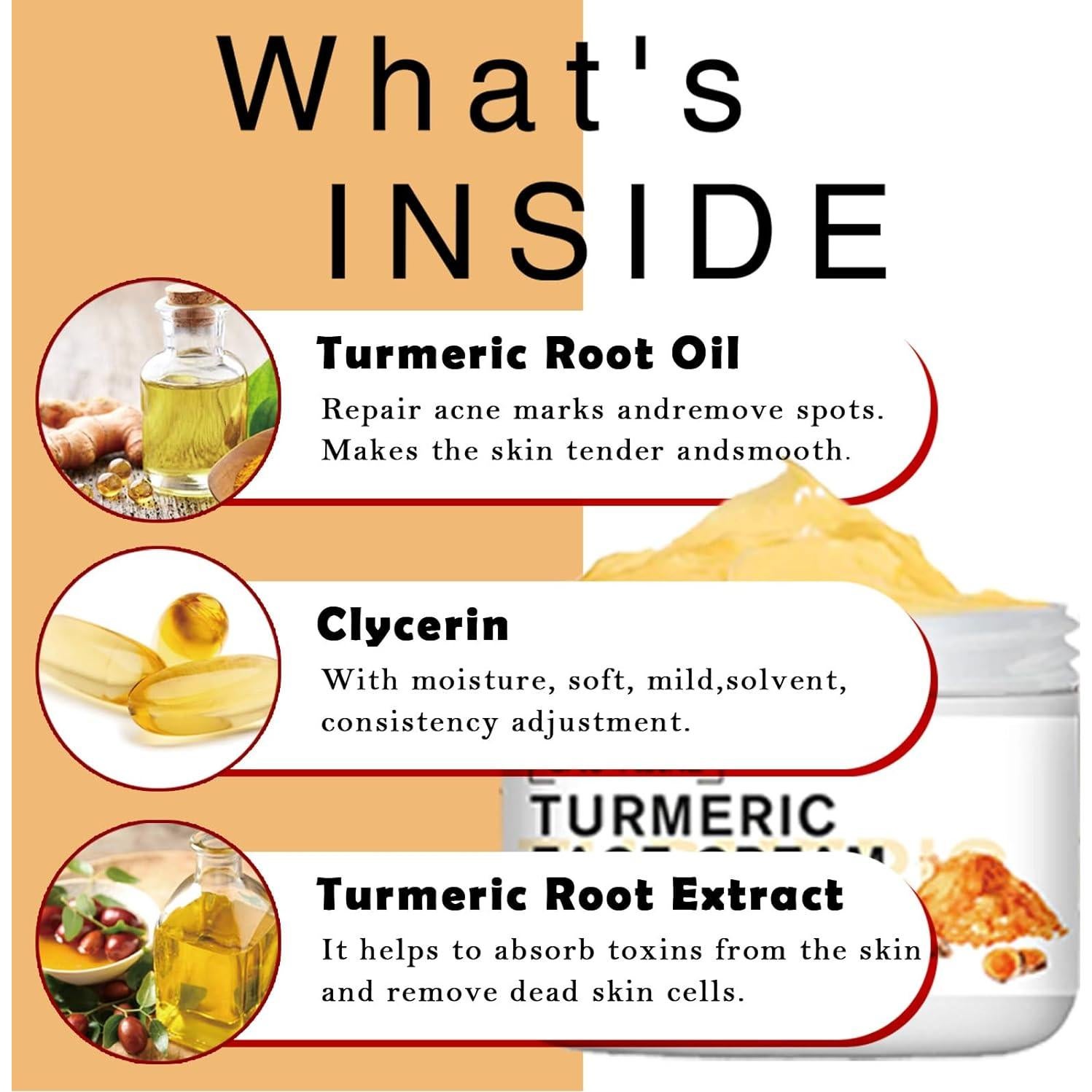 Crema Facial de Cúrcuma Paminify 50g - Hidratante Antienvejecimiento