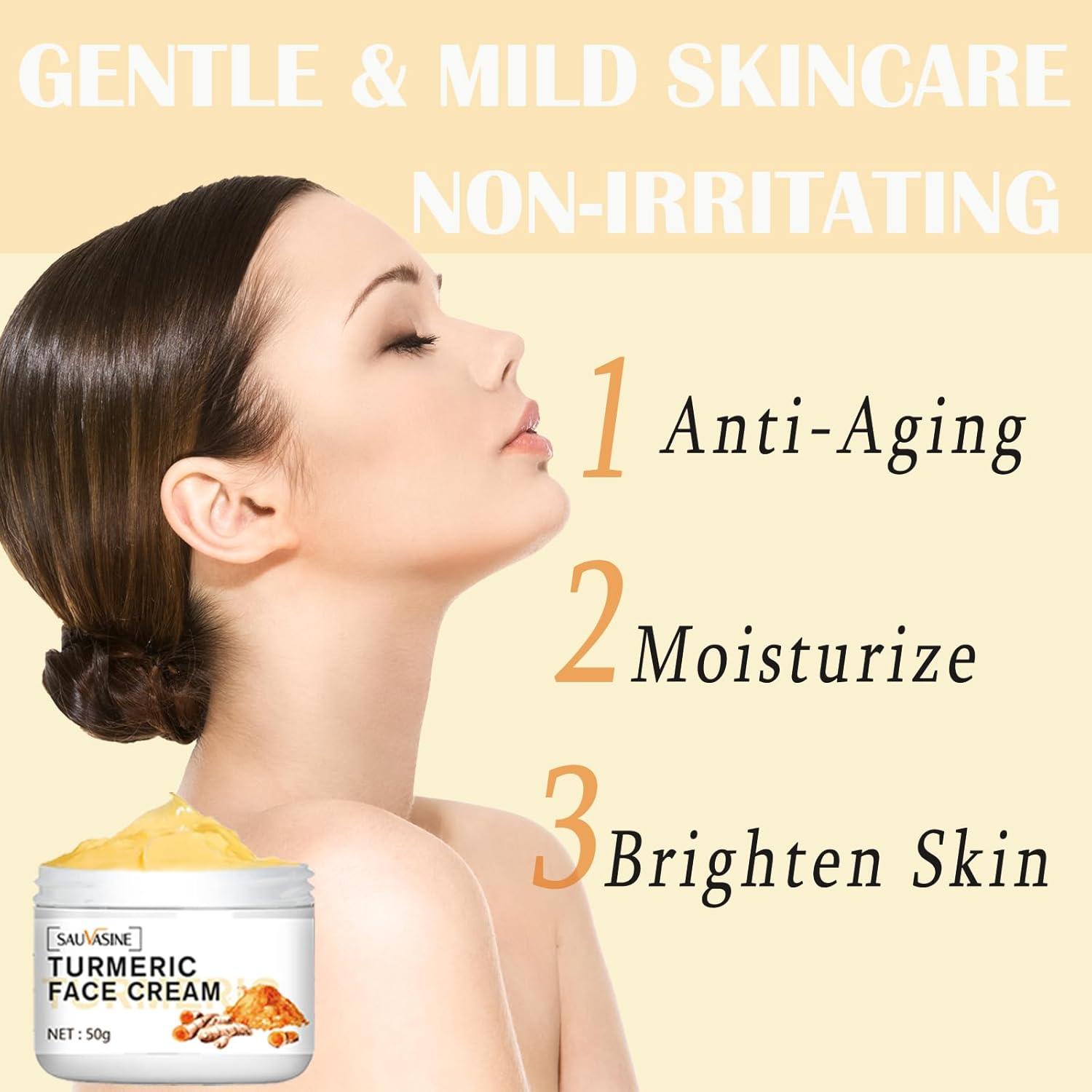 Crema Facial de Cúrcuma Paminify 50g - Hidratante Antienvejecimiento