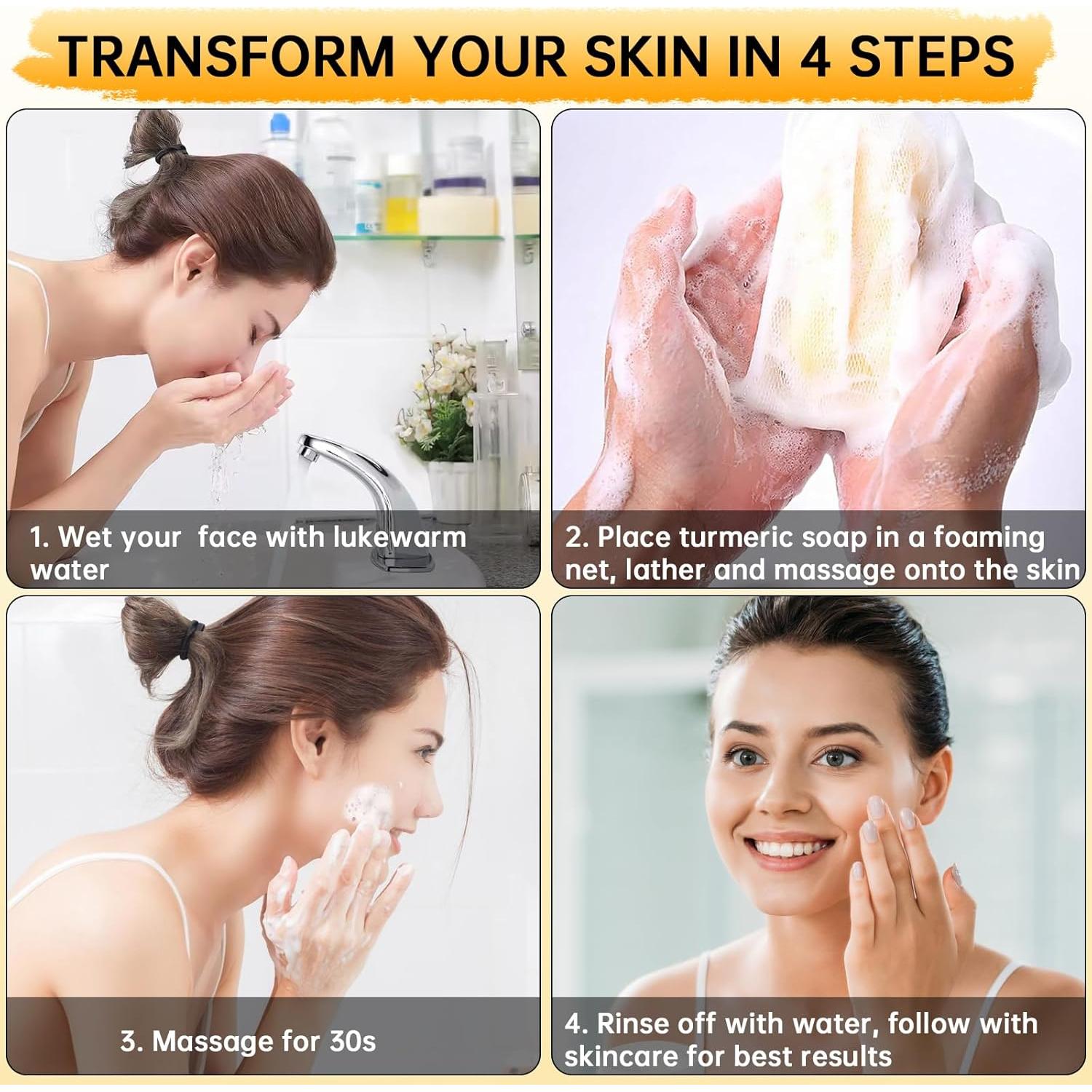 Jabón Ácido Kójico Urrznp 2 Barras 221g Limón y Cúrcuma