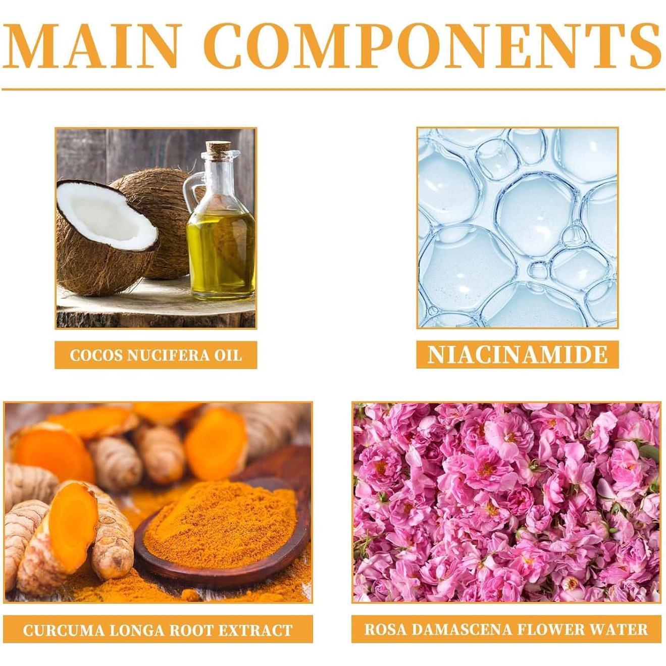 Limpiador Facial Espumoso de Cúrcuma EAEVDJ - 2 Pcs