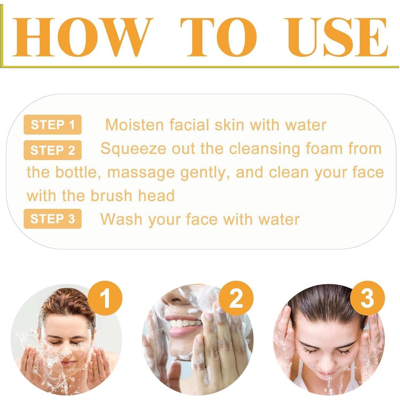 Limpiador Facial Espumoso de Cúrcuma EAEVDJ - 2 Pcs