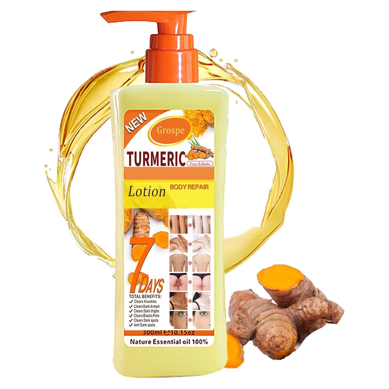 Loción Corporal Hidratante de Aceite de Cúrcuma HWM 295 ml