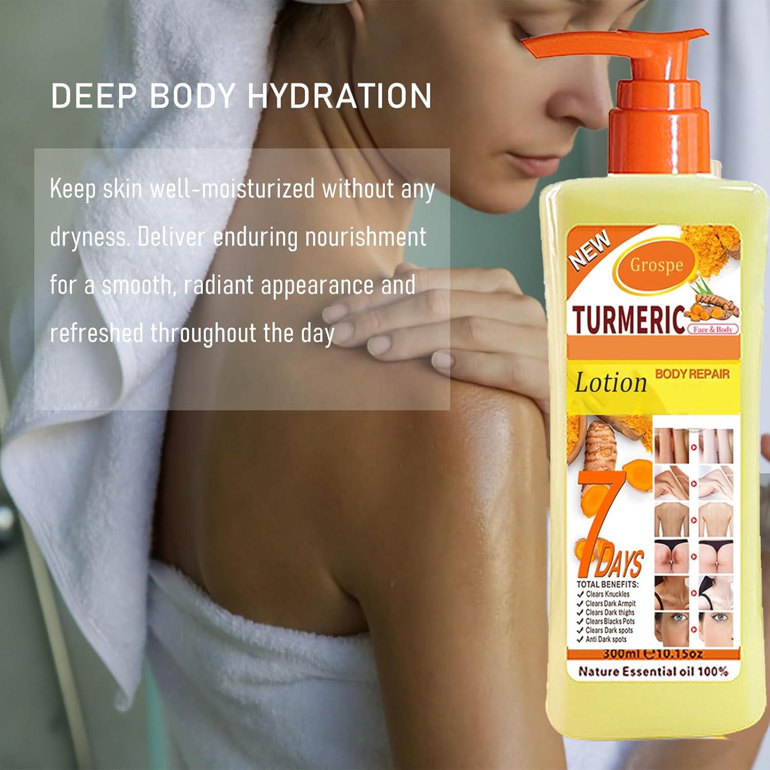 Loción Corporal Hidratante de Aceite de Cúrcuma HWM 295 ml