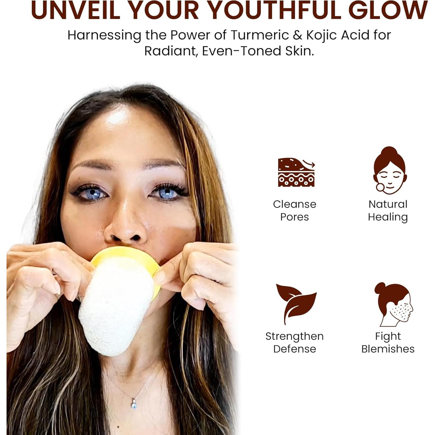 Almohadillas Limpiadoras Live Healthy Ácido Kojico y Cúrcuma 30 Unidades