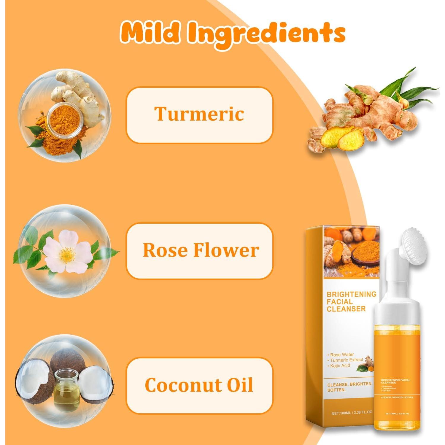 Limpiador Facial de Cúrcuma Natural 100 ml - Todo Tipo de Piel