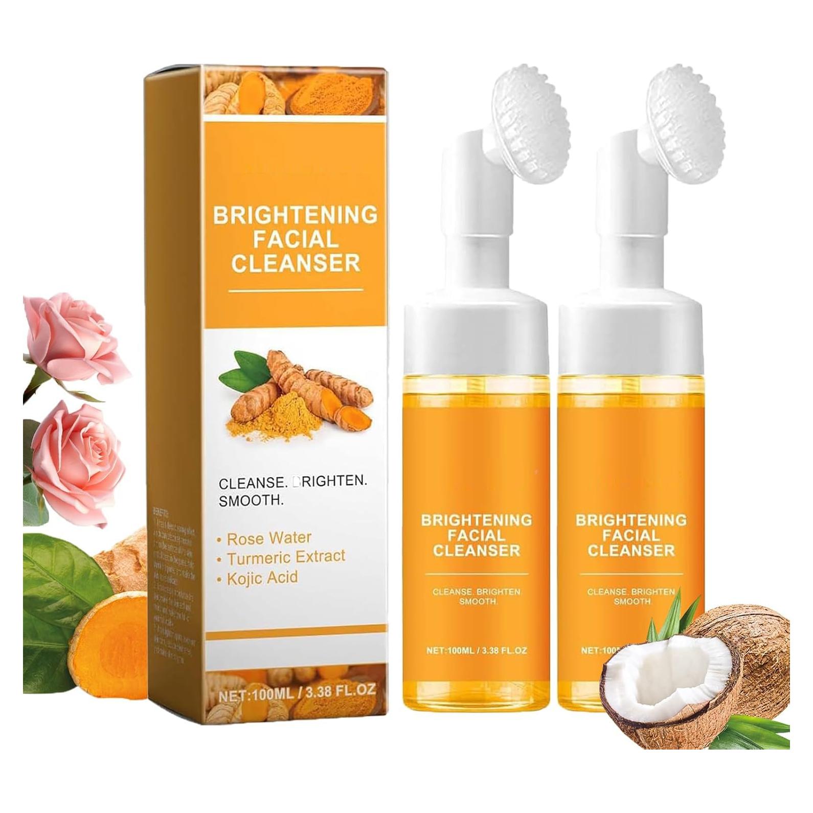 Limpiador Facial Espumoso JAYSUING de Cúrcuma - 2 Piezas