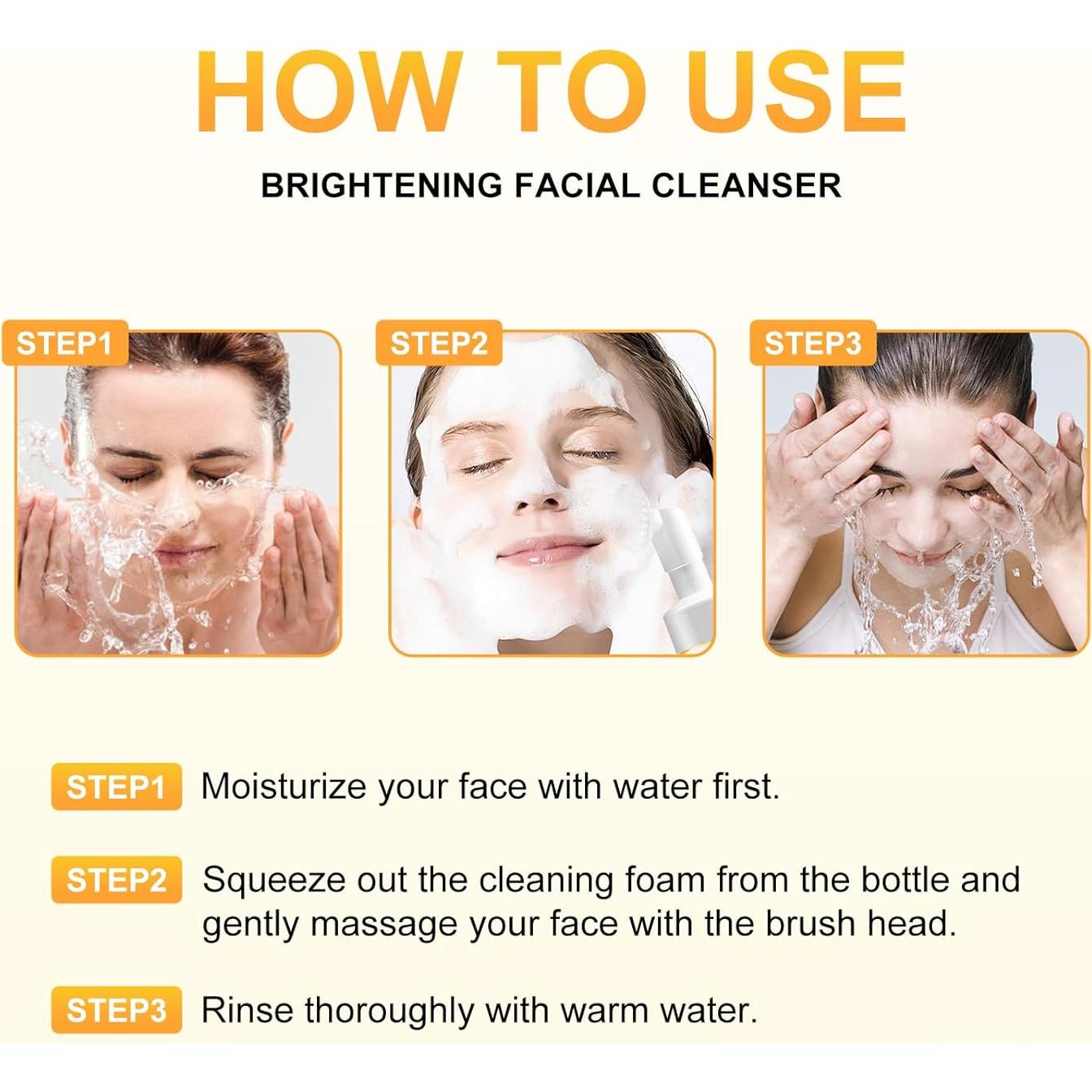 Limpiador Facial Espumoso JAYSUING de Cúrcuma - 2 Piezas