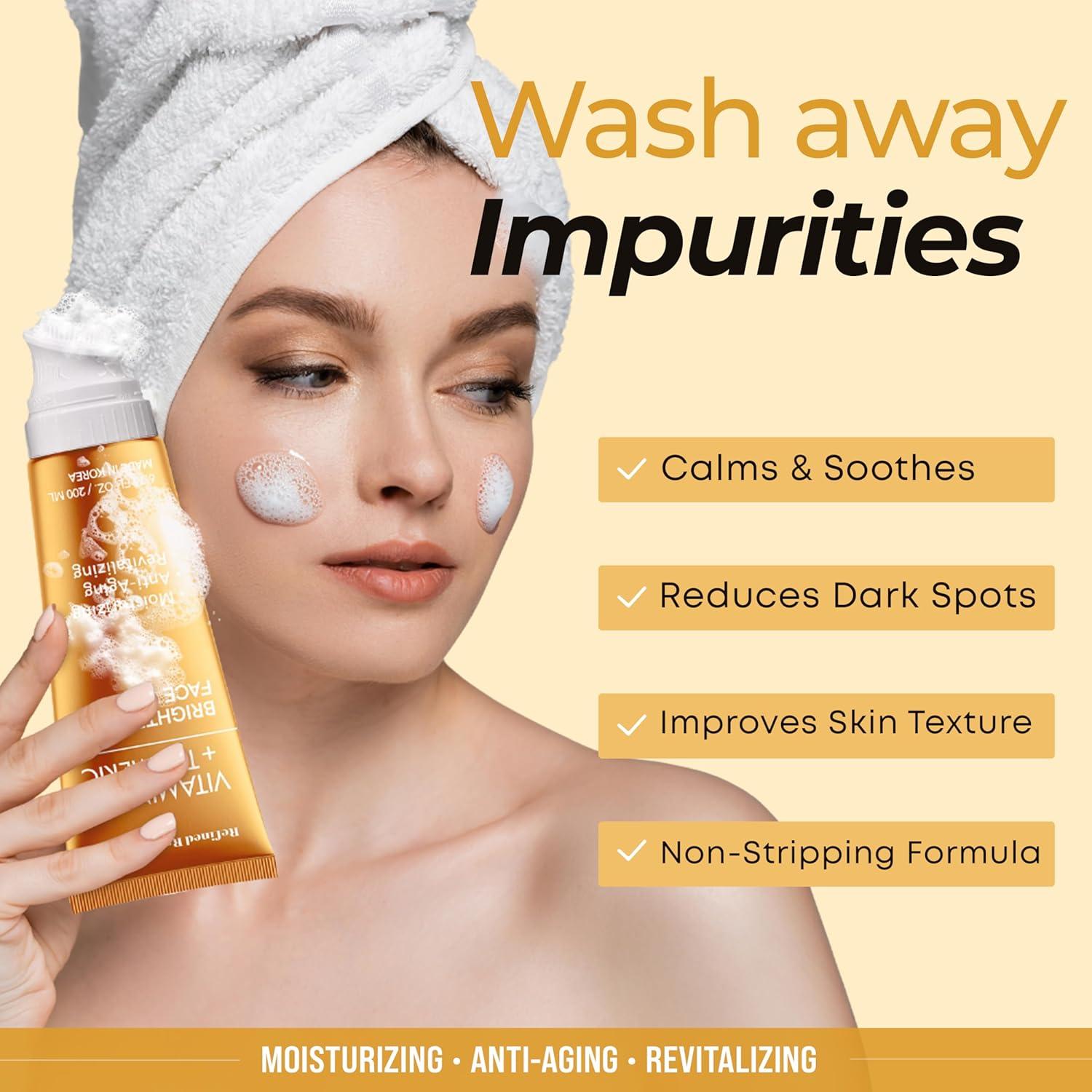 Limpiador Facial Vegano Klar & Co 200 ML Vitamina C y Cúrcuma