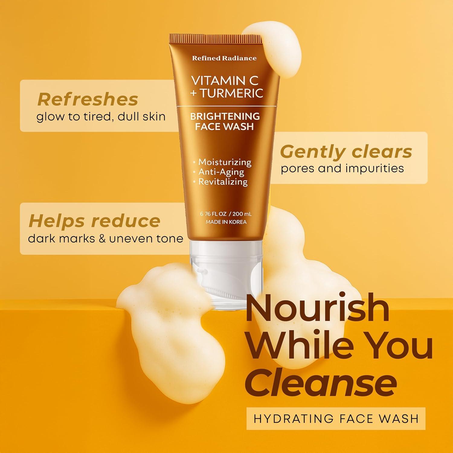 Limpiador Facial Vegano Klar & Co 200 ML Vitamina C y Cúrcuma