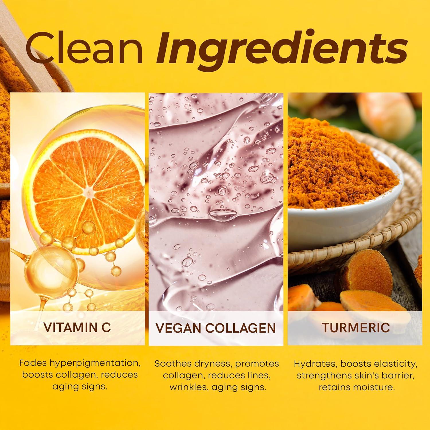 Limpiador Facial Vegano Klar & Co 200 ML Vitamina C y Cúrcuma