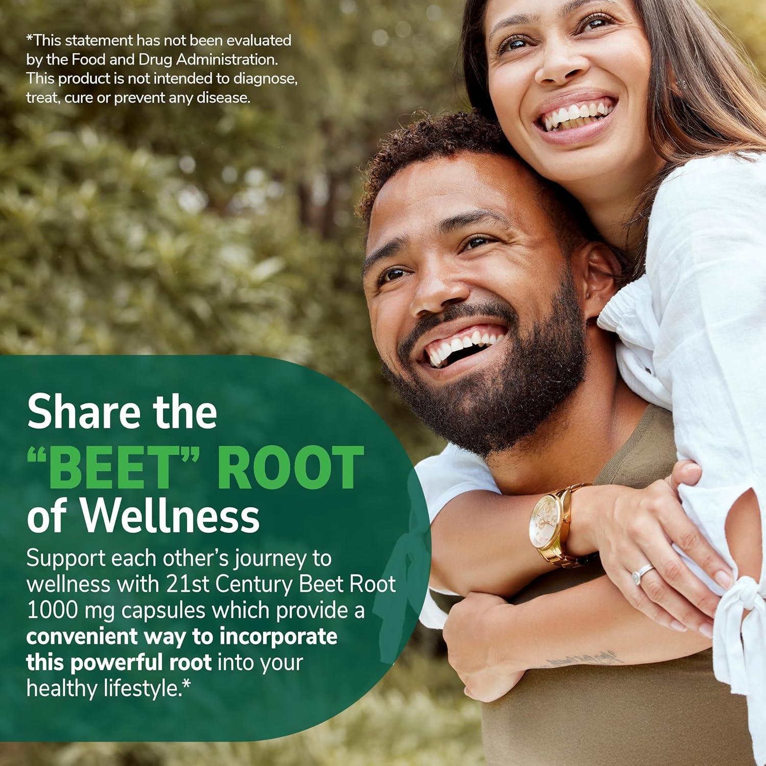 Suplemento de Raíz de Remolacha Siglo 21 1000 mg 90 Cápsulas