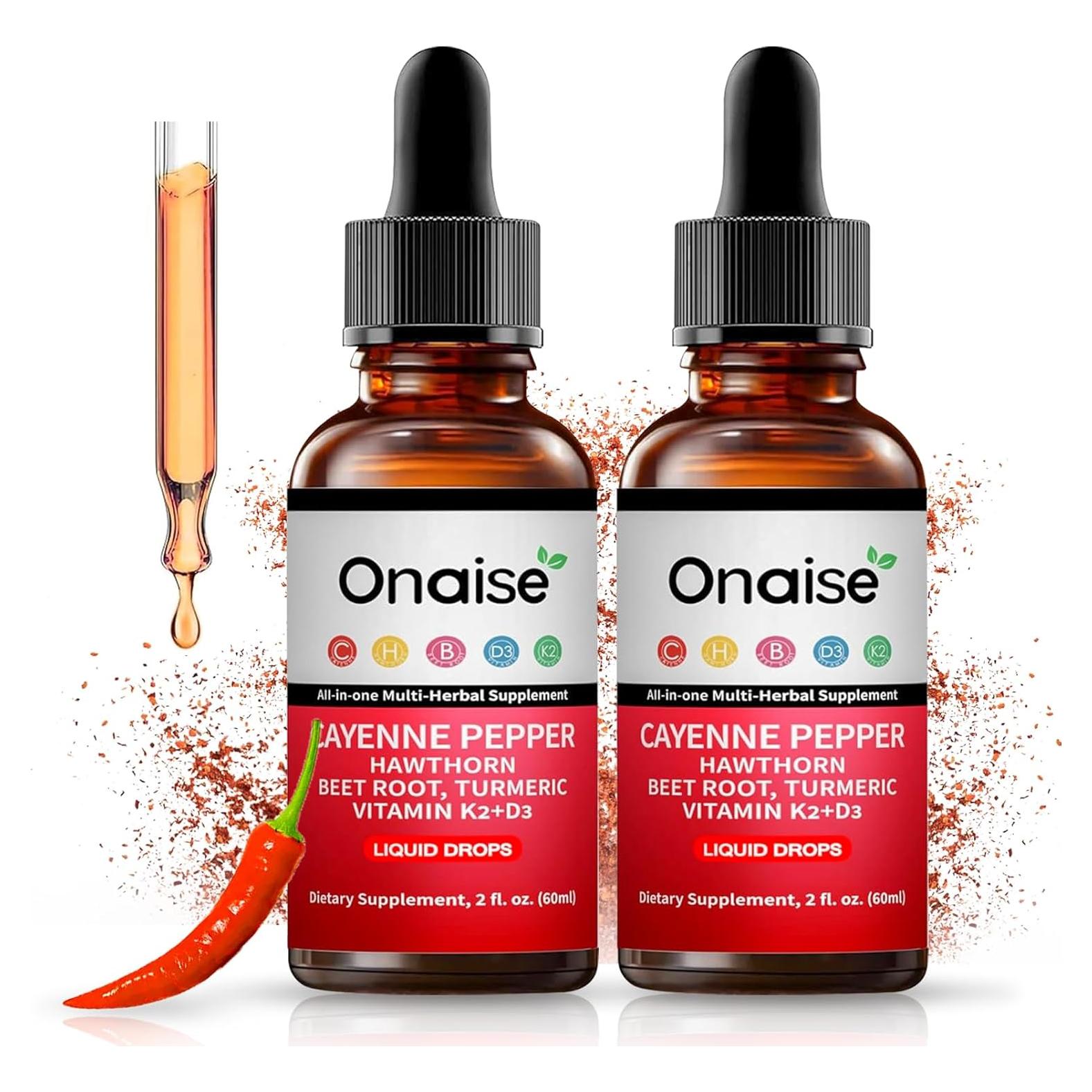 Gotas de Pimiento de Cayena ZEROBREATH 60ml - Suplemento Vegano