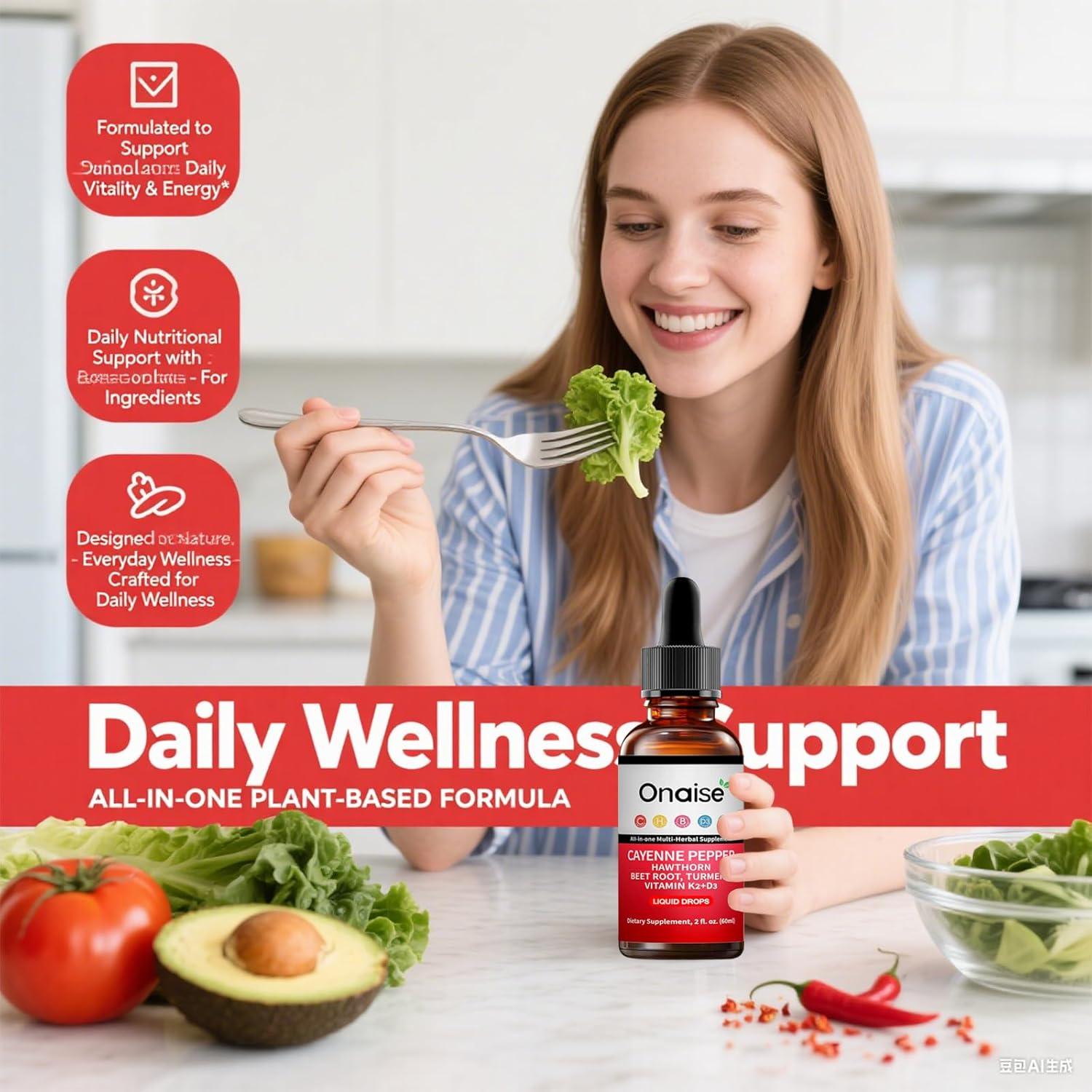 Gotas de Pimiento de Cayena ZEROBREATH 60ml - Suplemento Vegano