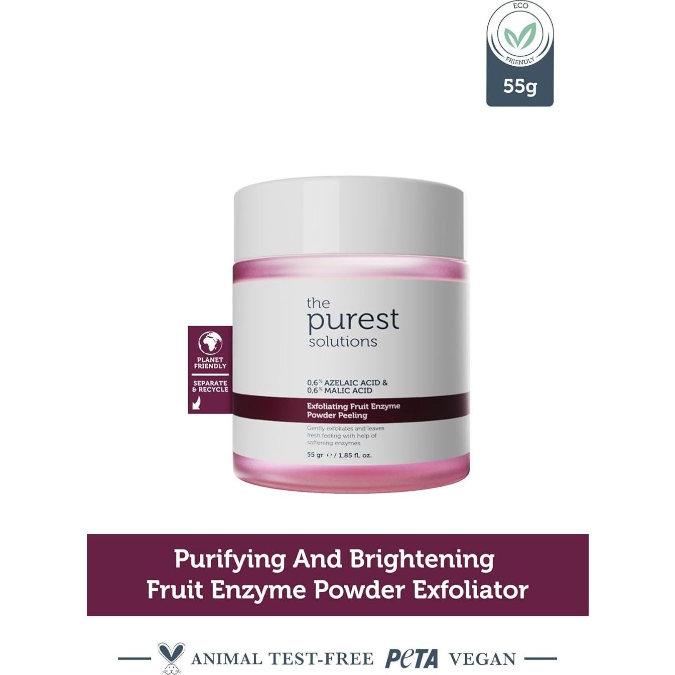 Polvo Exfoliante de Enzimas de Fruta The Purest Solutions 55g