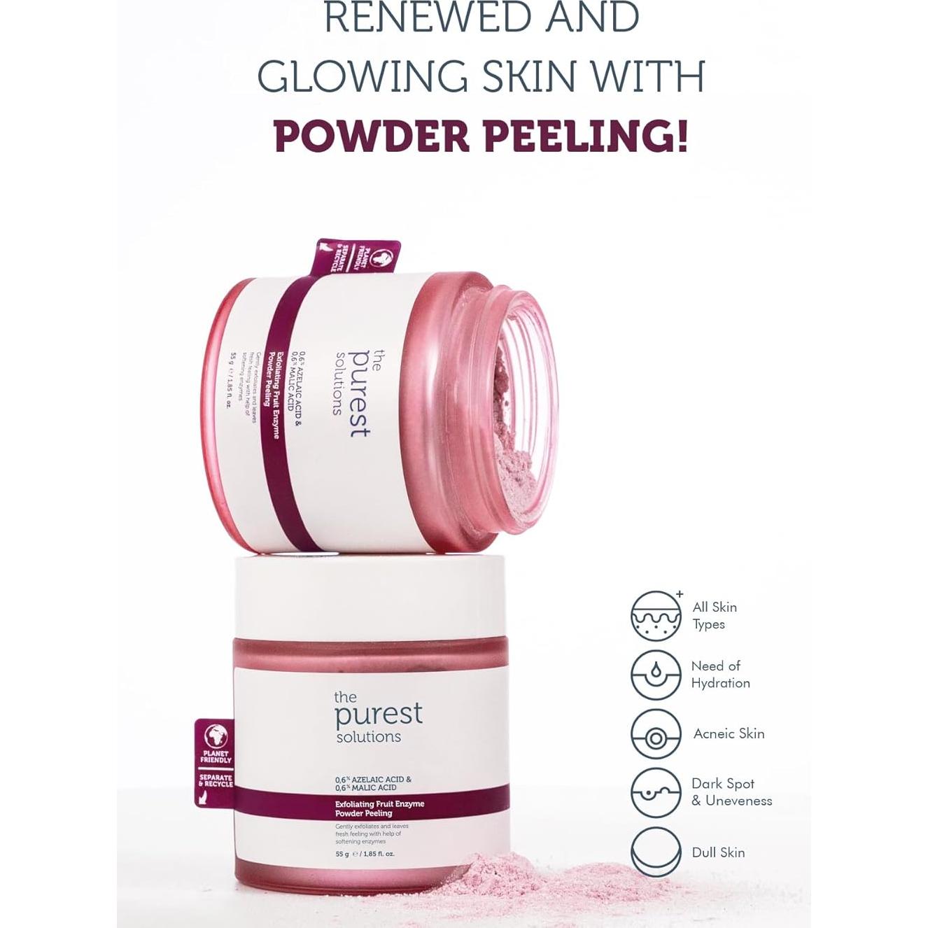 Polvo Exfoliante de Enzimas de Fruta The Purest Solutions 55g