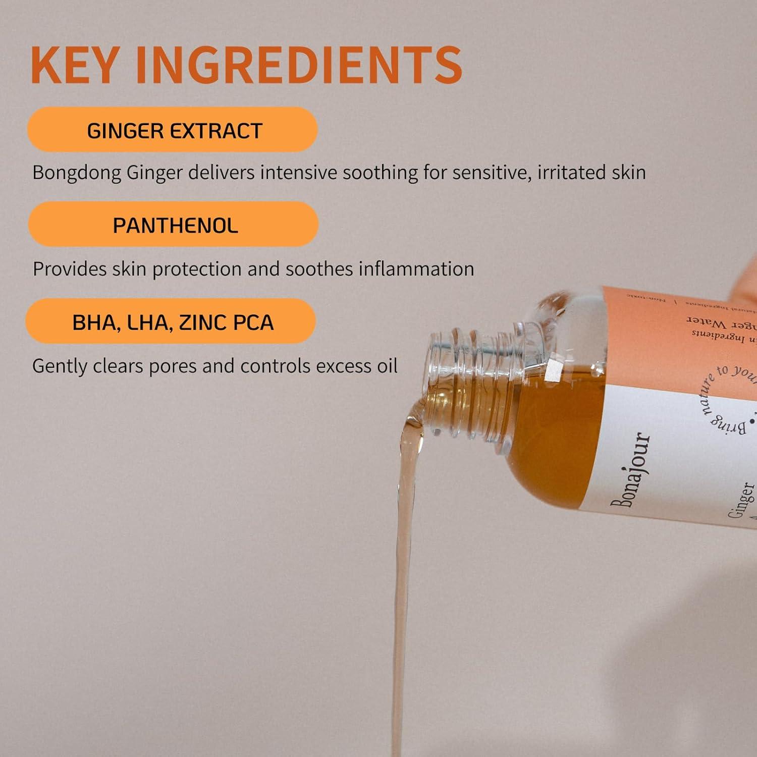 Suero de Alivio de Jengibre BONAJOUR para Piel Sensible 10ml