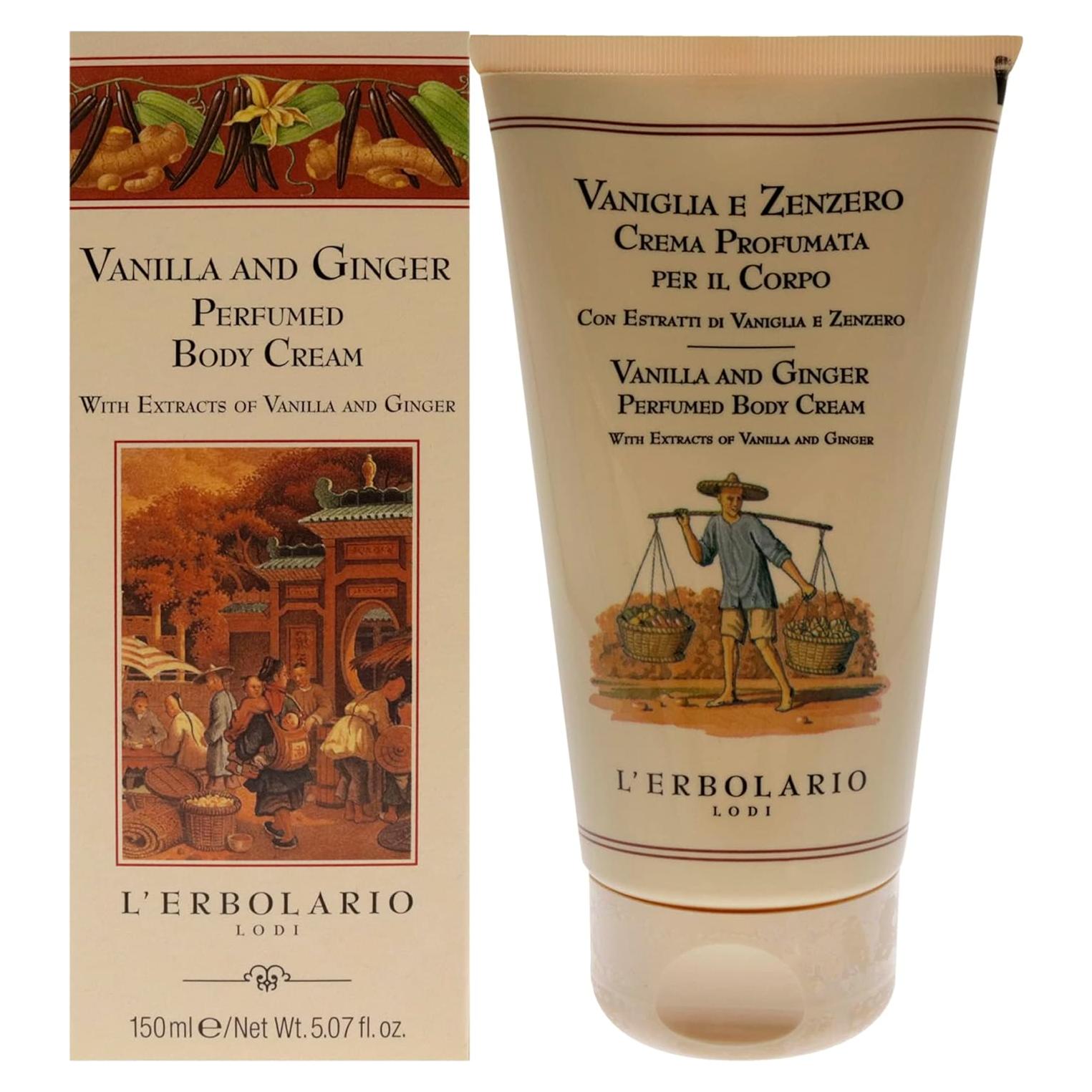 Crema Corporal L'Erbolario Vainilla y Jengibre 150 g Hidratante