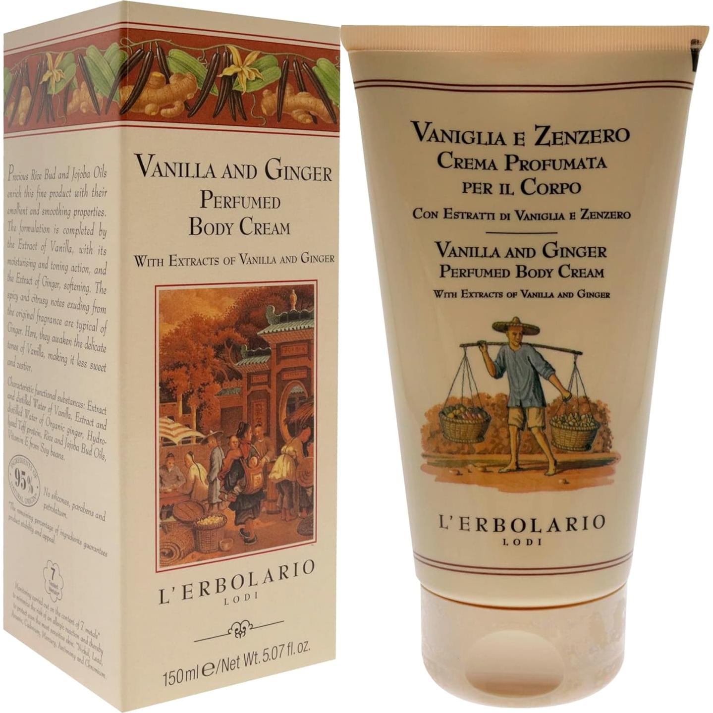 Crema Corporal L'Erbolario Vainilla y Jengibre 150 g Hidratante