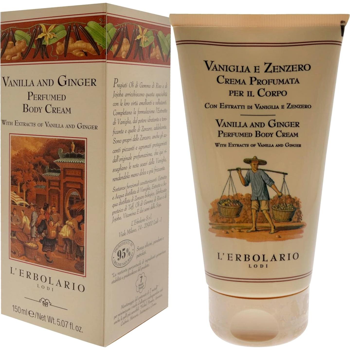 Crema Corporal L'Erbolario Vainilla y Jengibre 150 g Hidratante
