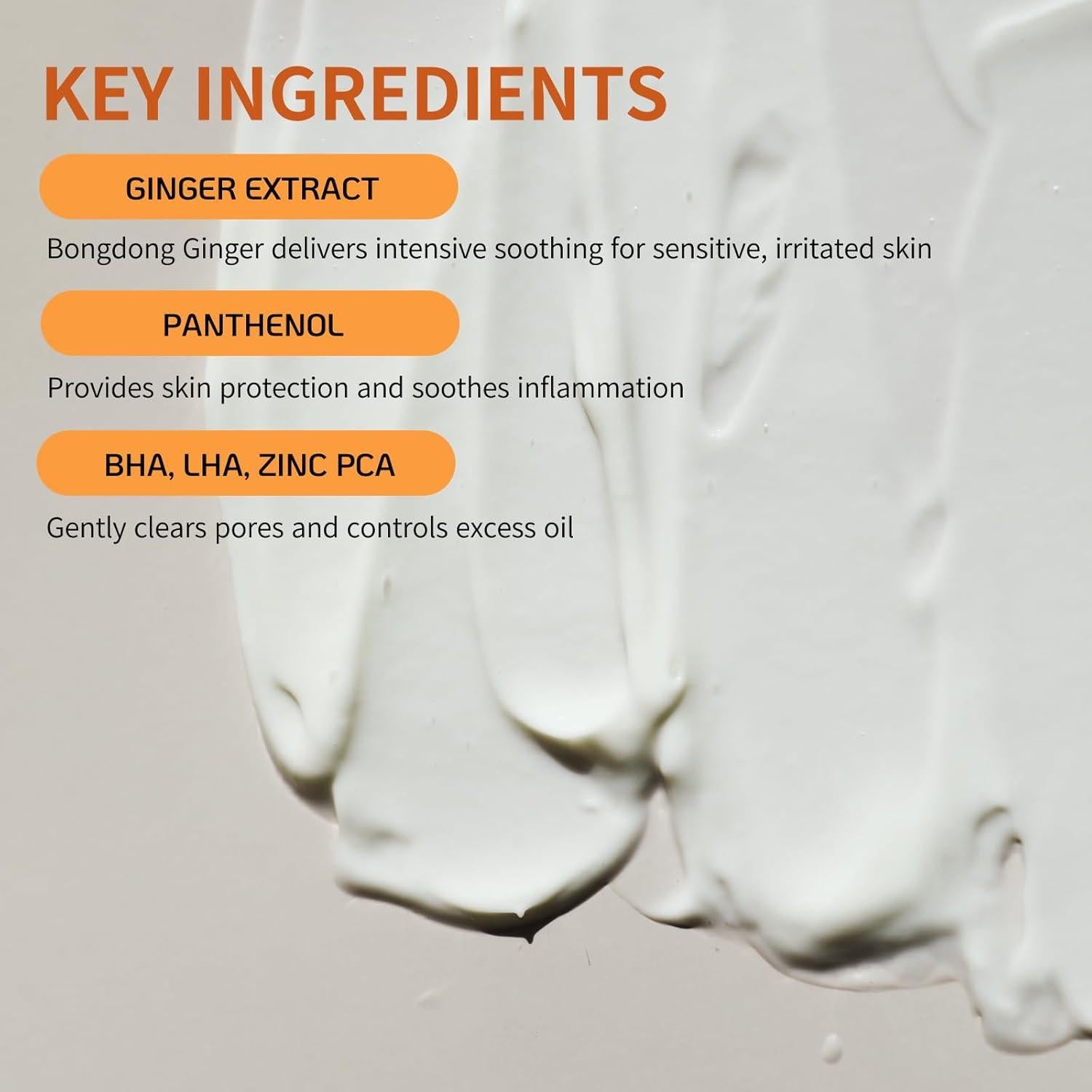 Crema Calmante de Jengibre BONAJOUR 15cm 9.9g Exfoliación Suave